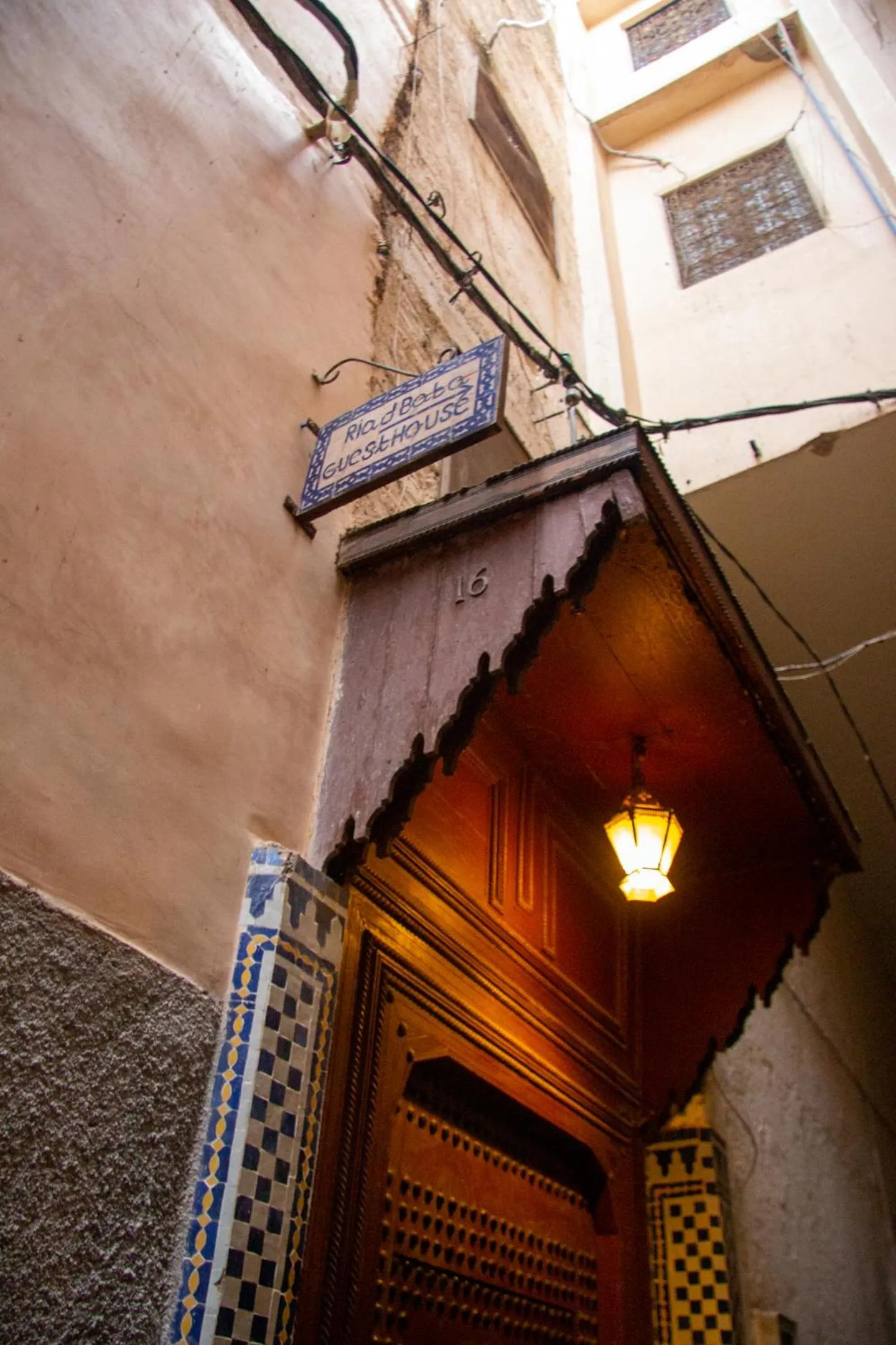 Facade/entrance in Riad Baba