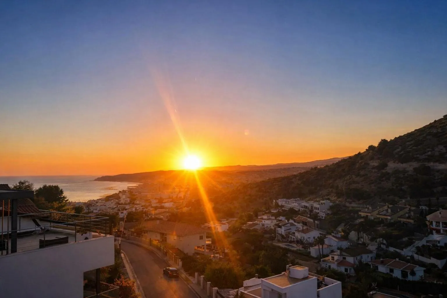 Sea view in Modern Duplex in Sitges with Private Parking, Sea Views & Terrace