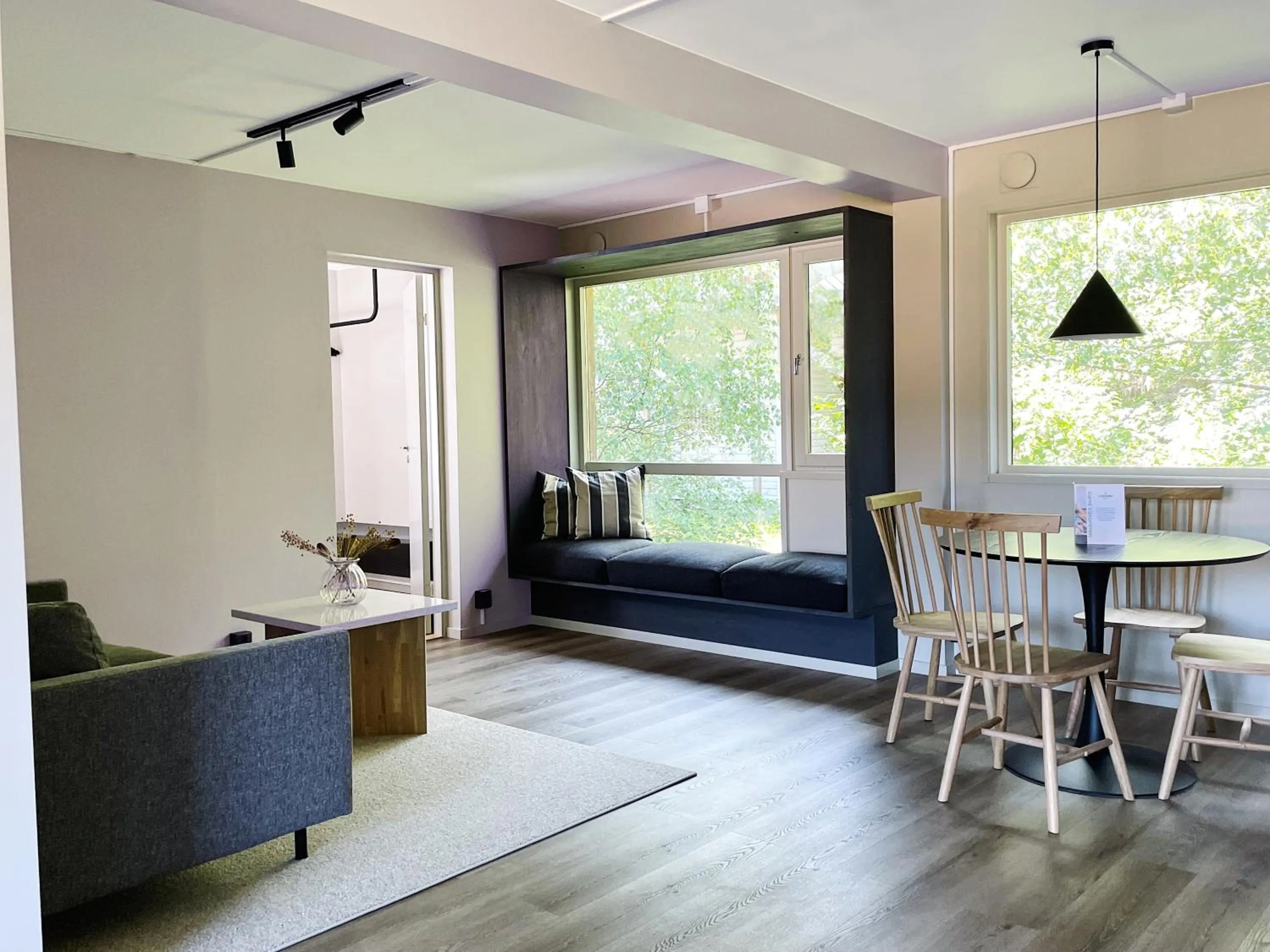 Living room in Tjörnbro Arena