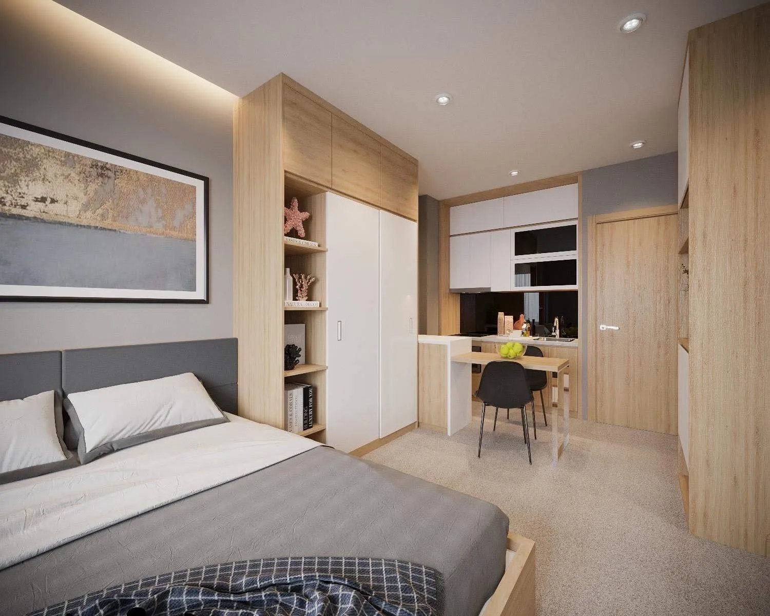 hair dresser, Bed in Fukurai Boutique Apartments Ha Noi