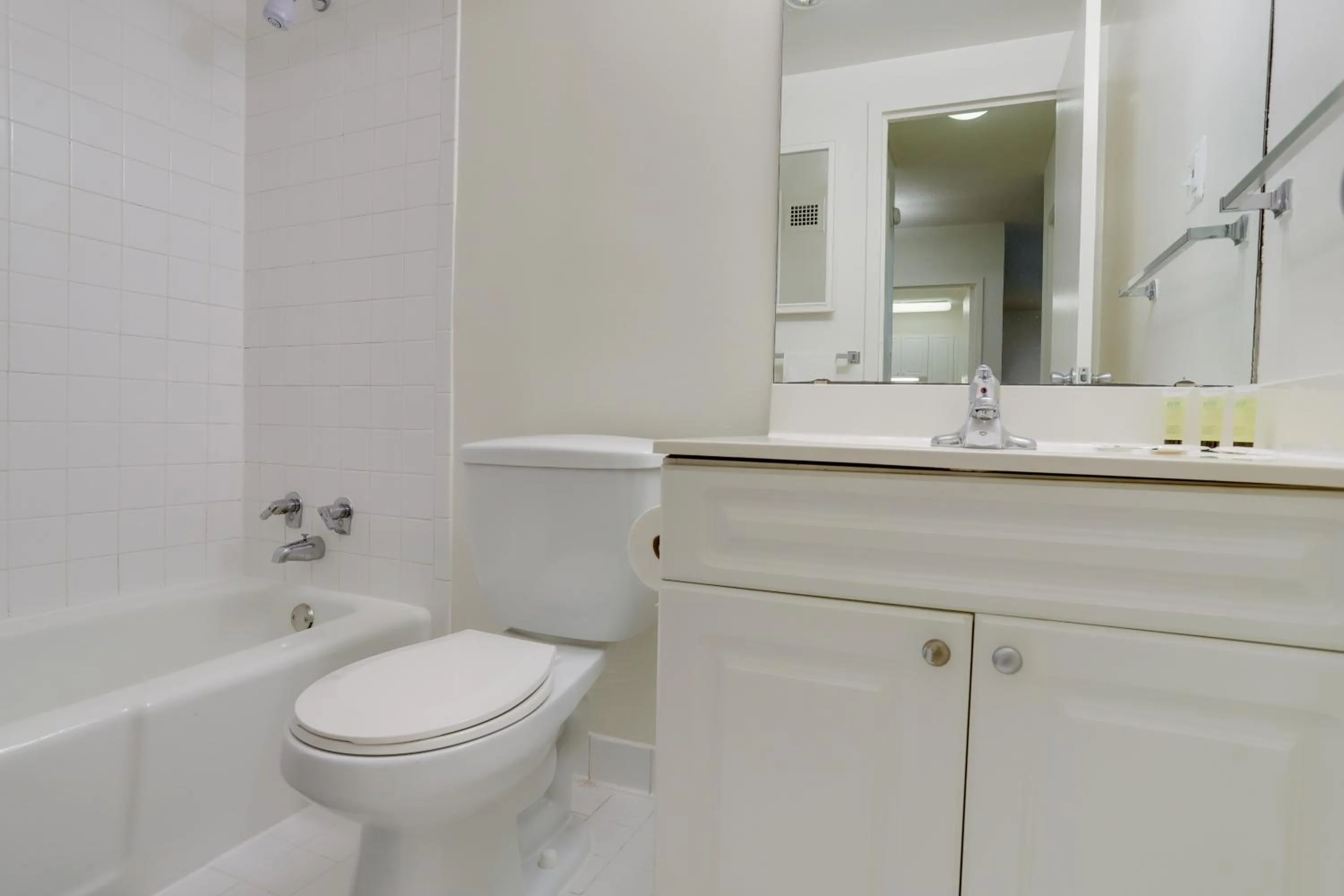 Bathroom in Incredible 1 BR Apt + Den @Crystal City With Gym