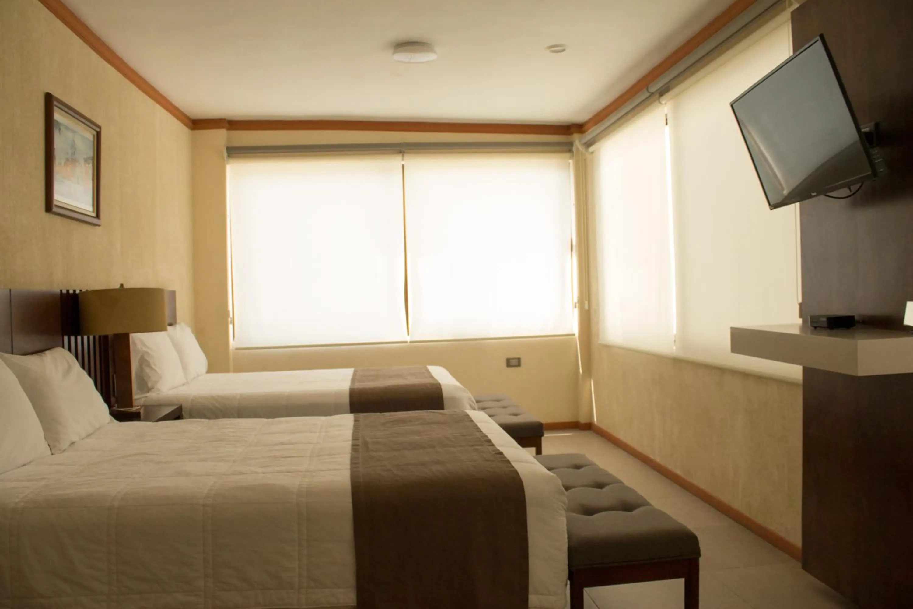 Bed in Hotel Tlaxcala