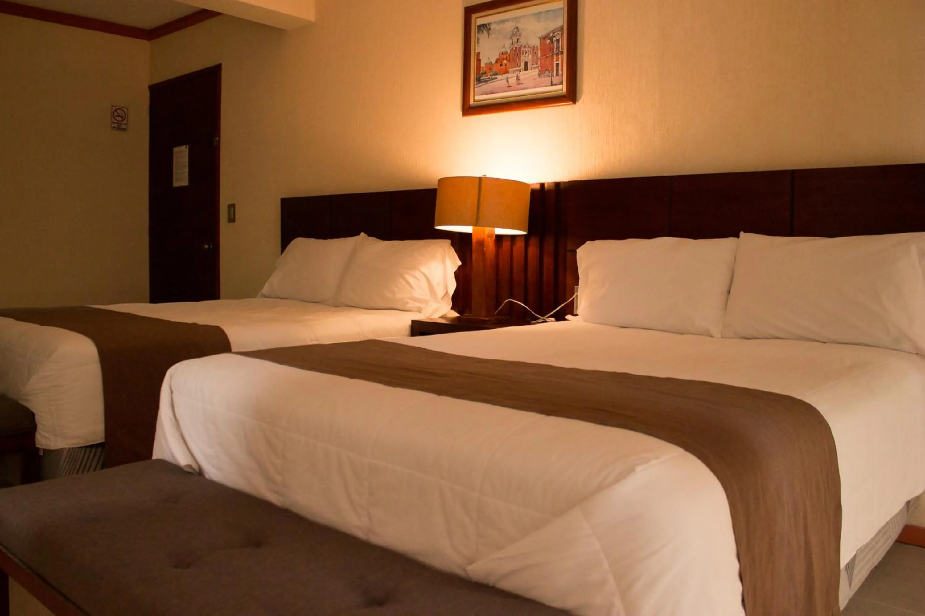 Bed in Hotel Tlaxcala