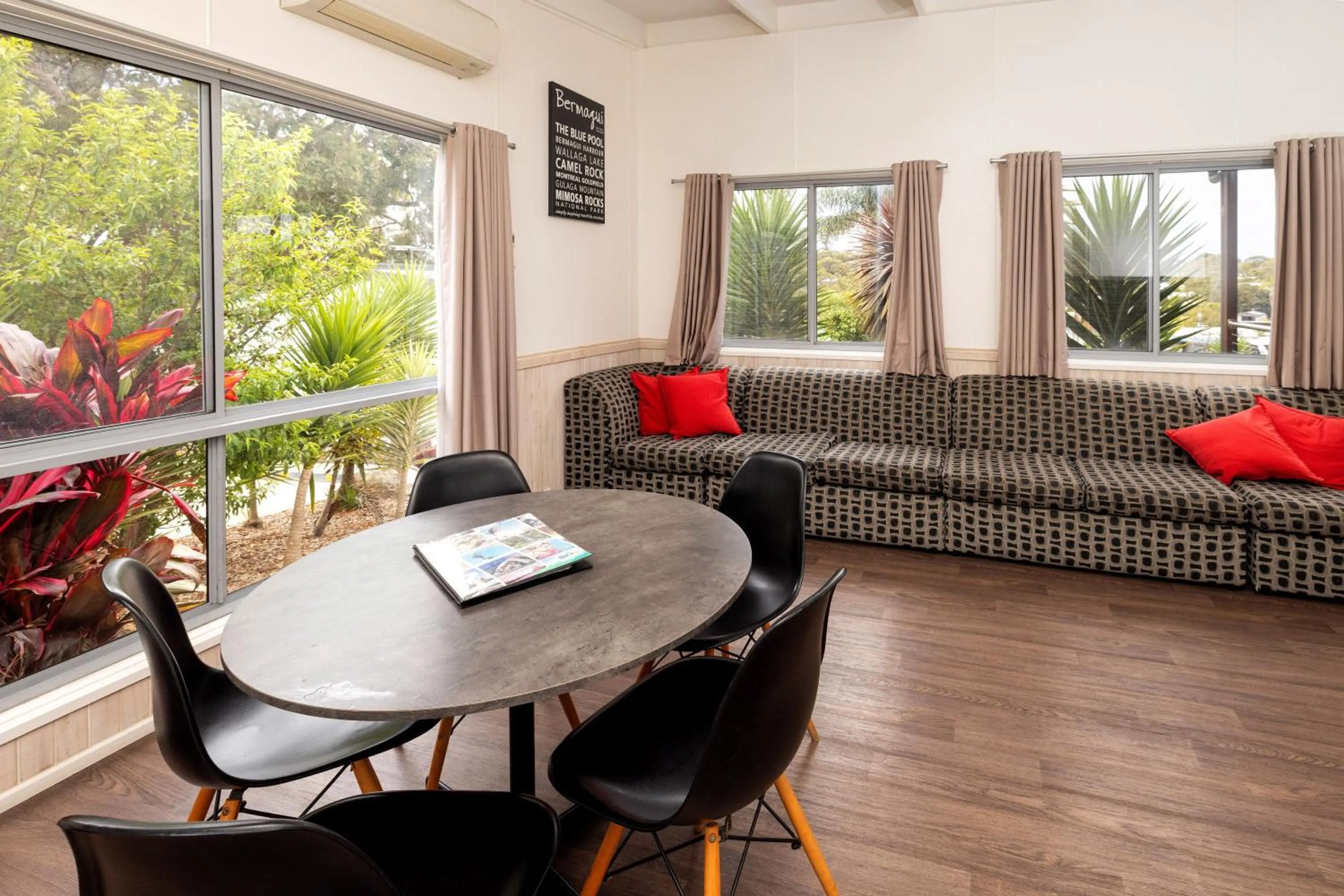 Living room in BIG4 Wallaga Lake Holiday Park