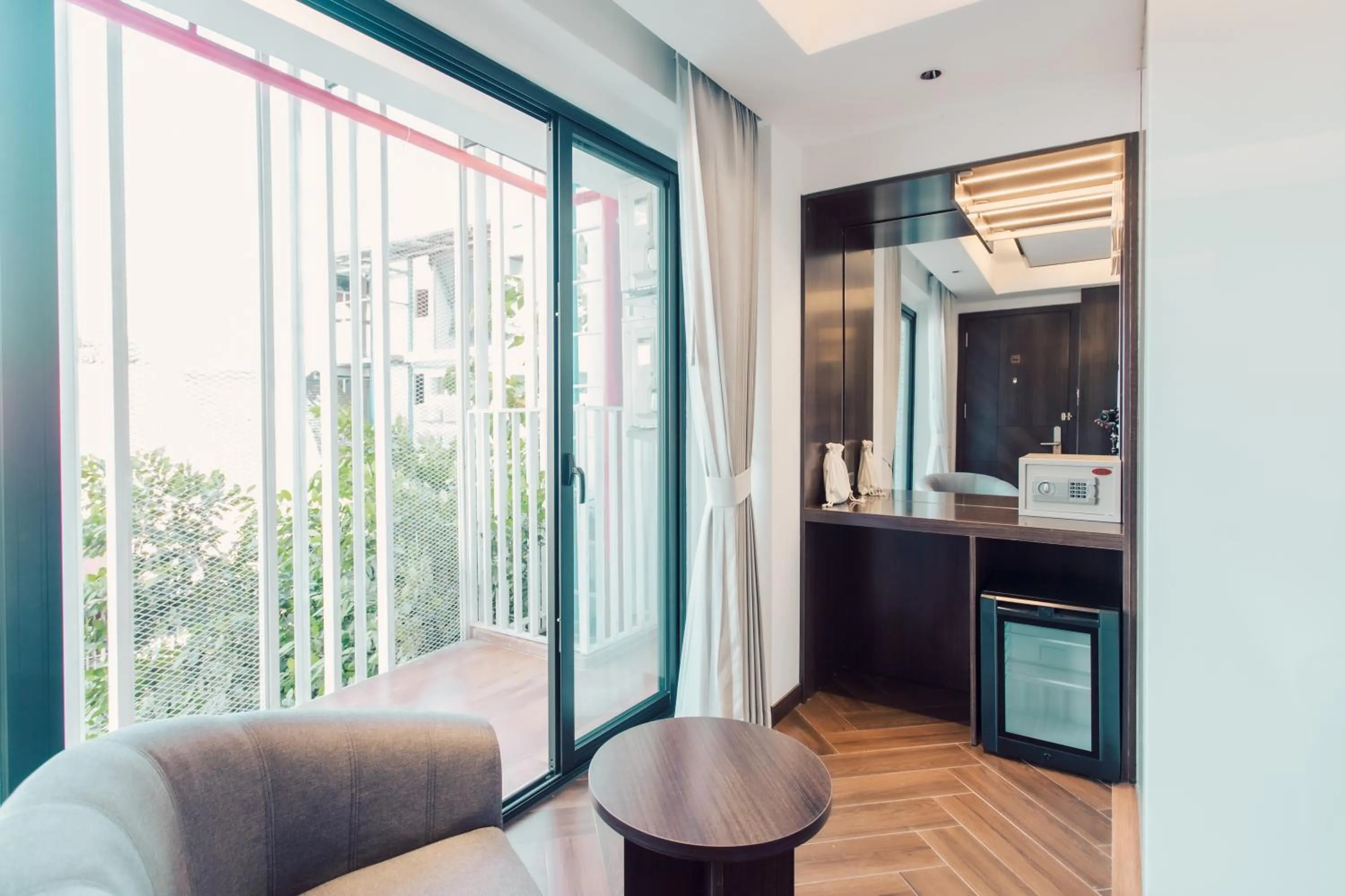 Seating area in Riverside Hotel