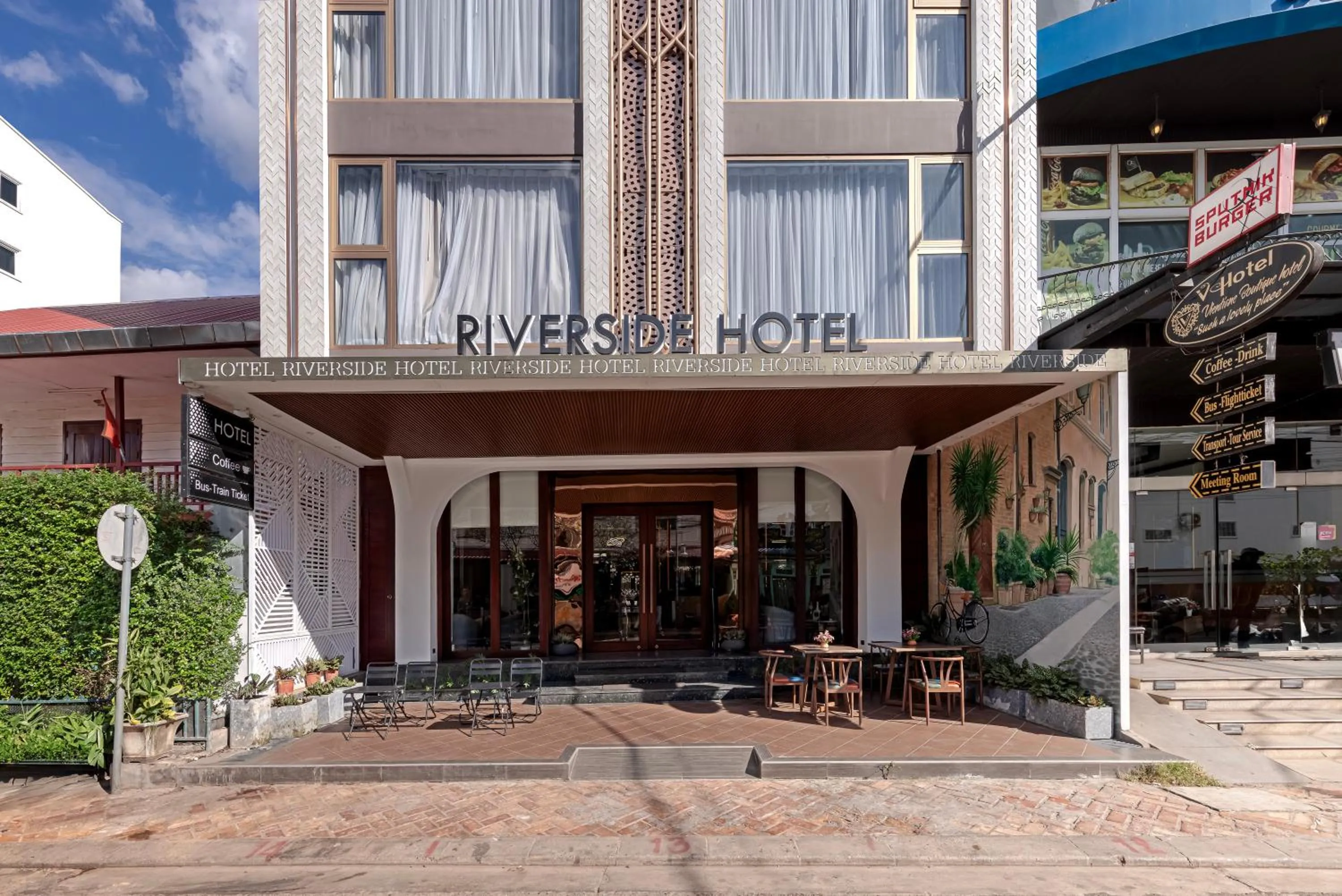 Property building in Riverside Hotel