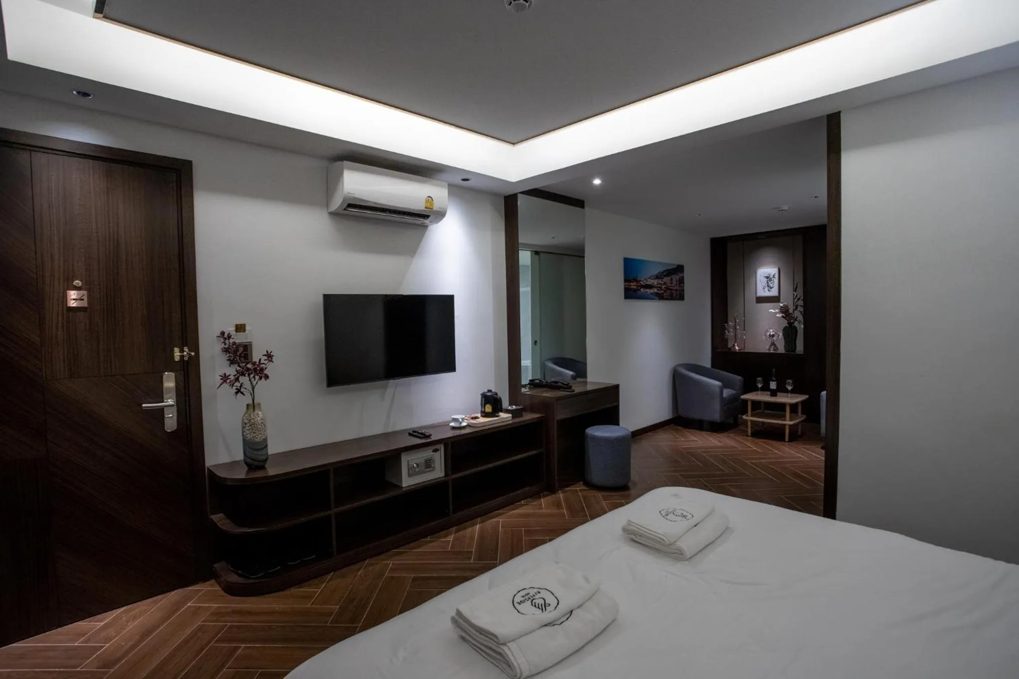 Bed in Riverside Hotel