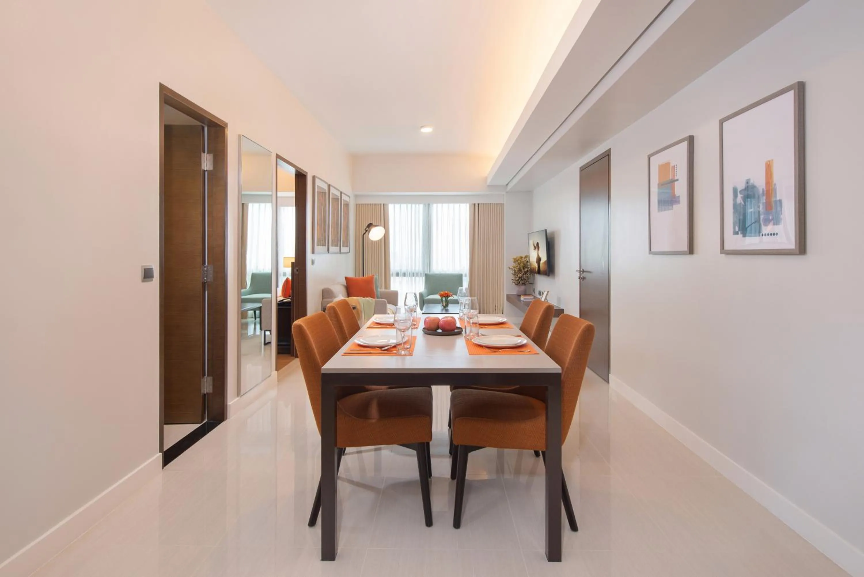 Dining area in Citadines Benavidez Makati