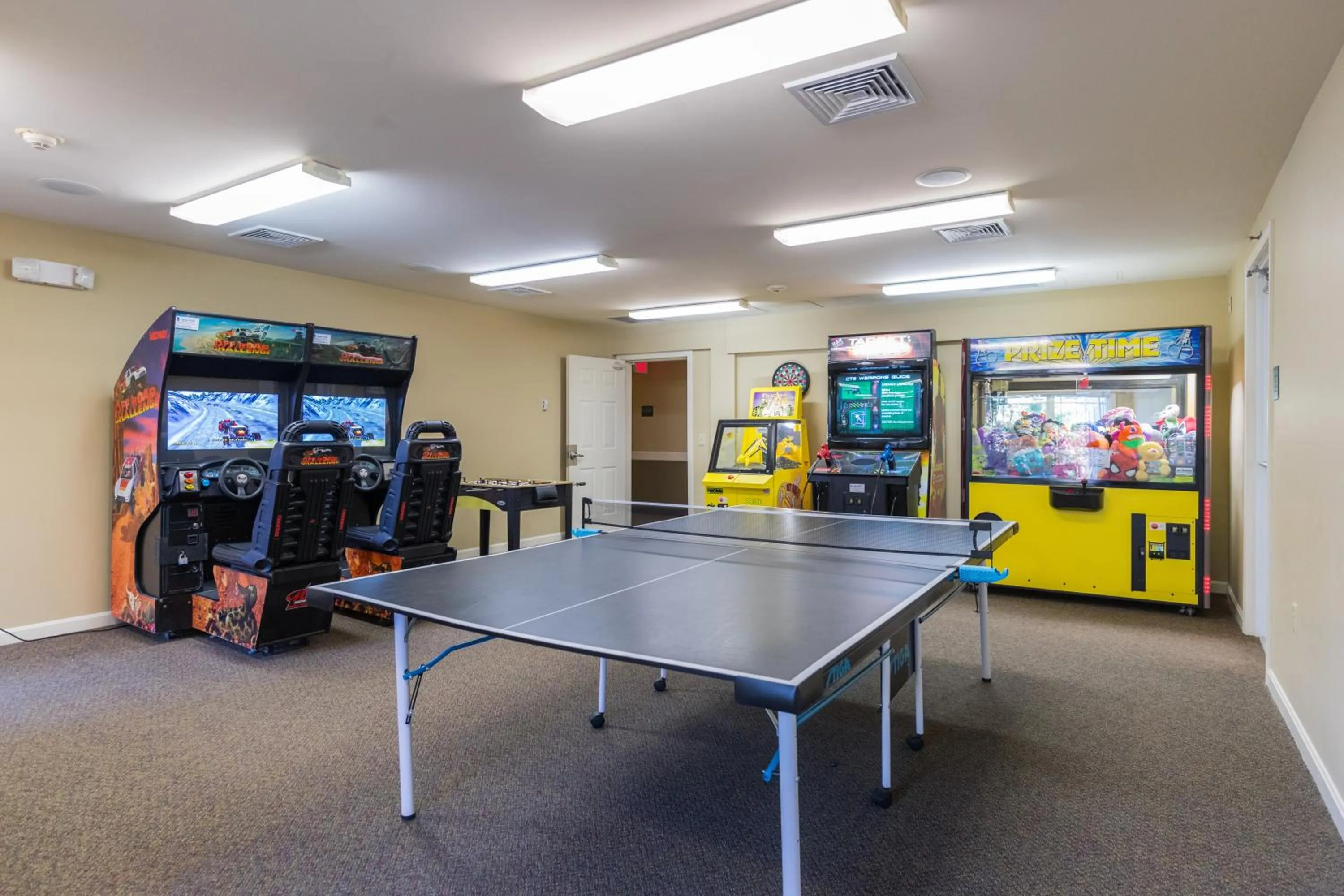 Game Room in Berkshire Mountain Lodge
