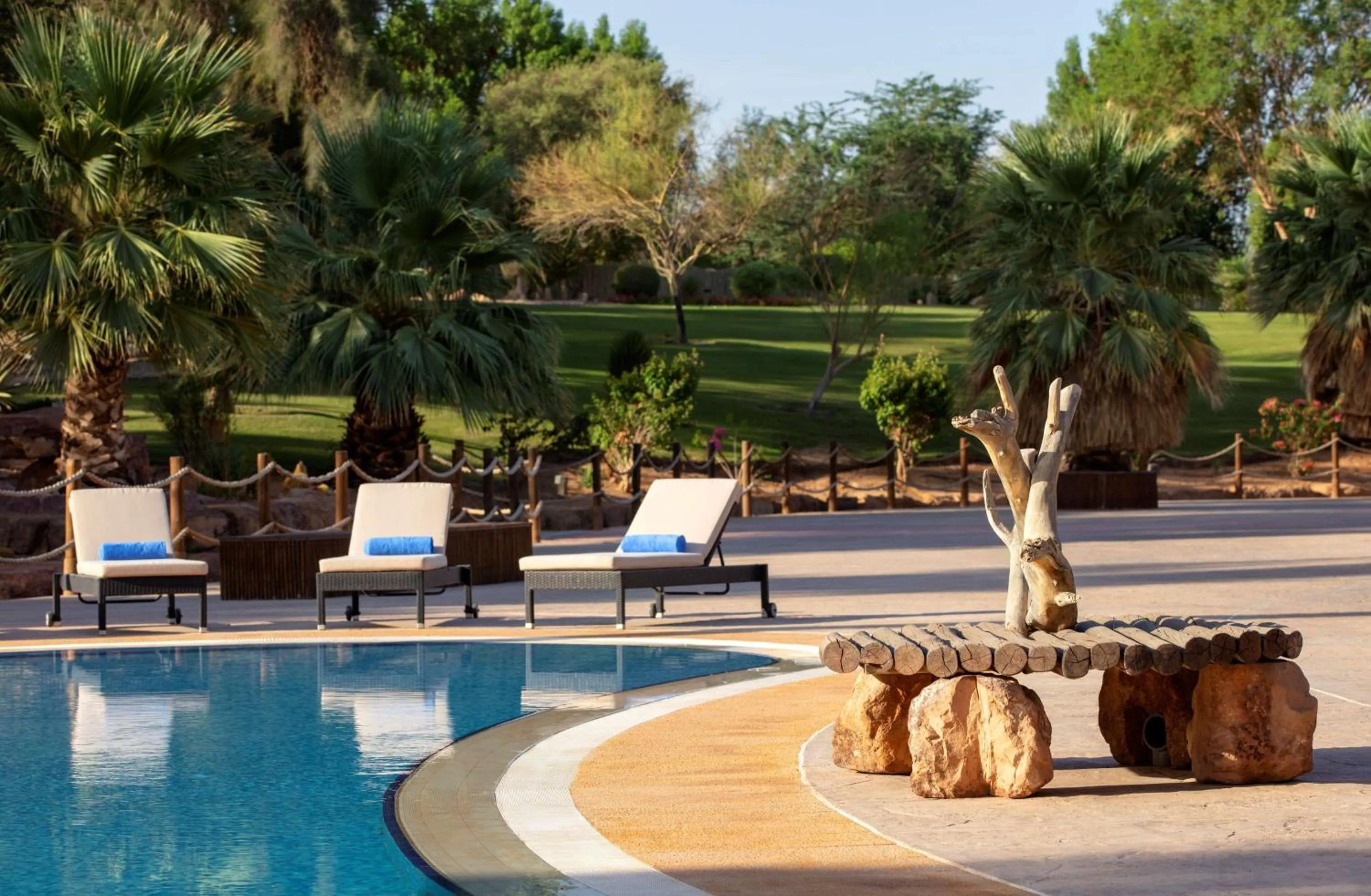Pool view in Nofa Riyadh, A Radisson Collection Resort
