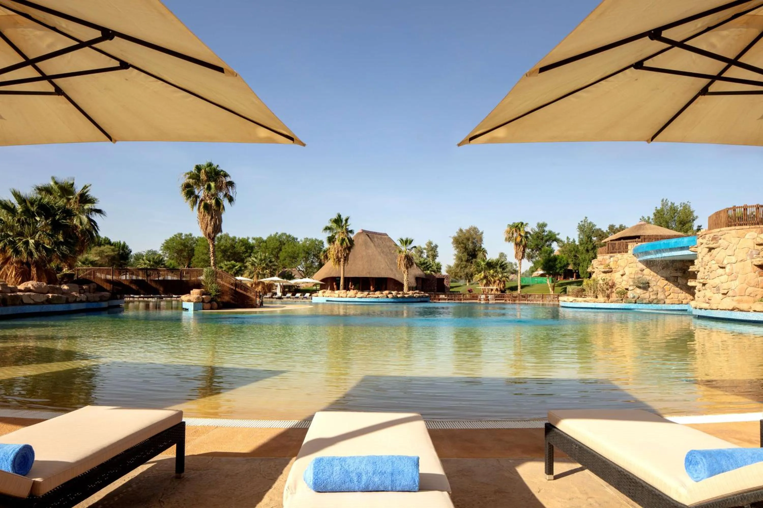 Pool view in Nofa Riyadh, A Radisson Collection Resort