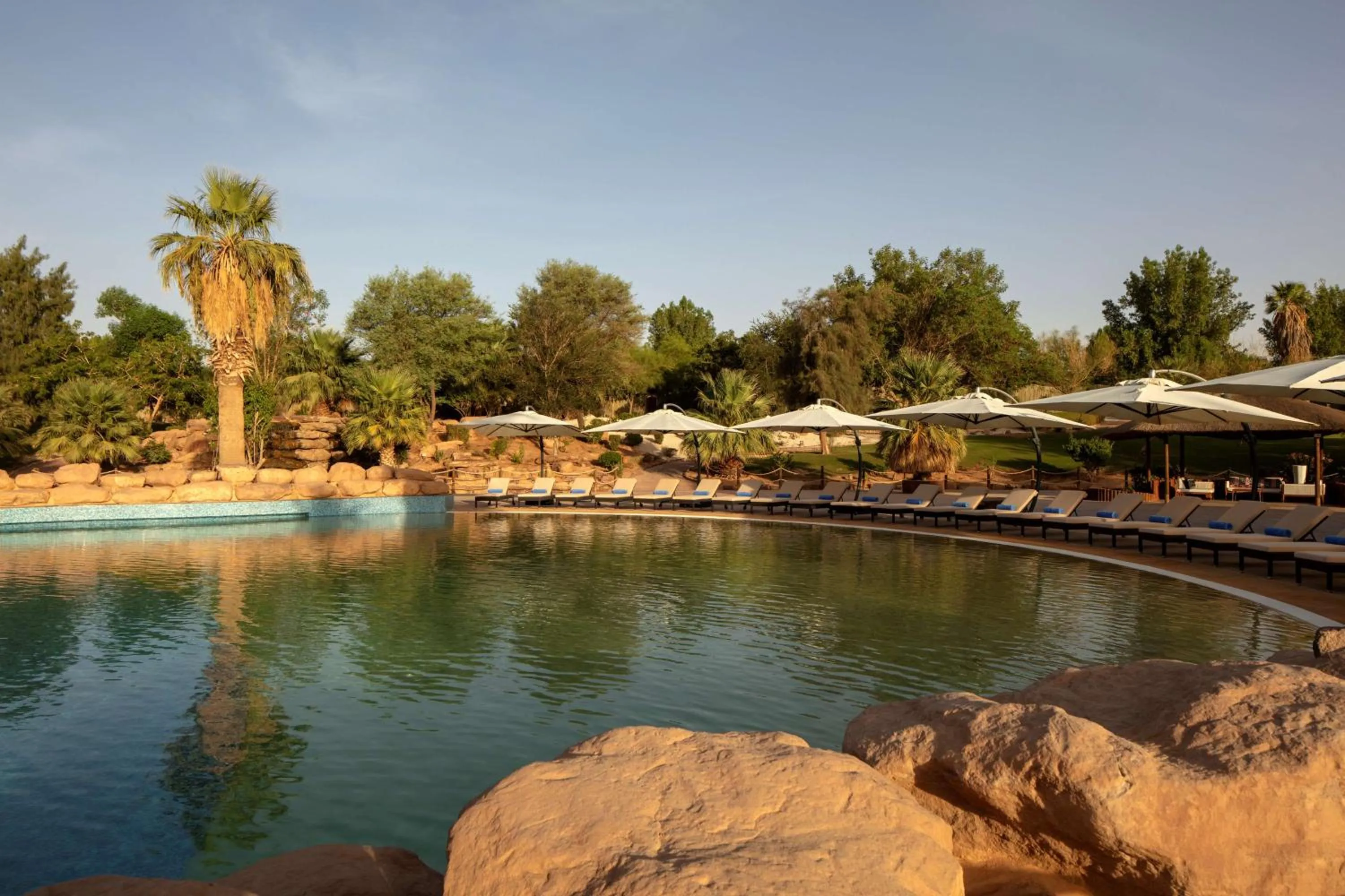 Pool view in Nofa Riyadh, A Radisson Collection Resort
