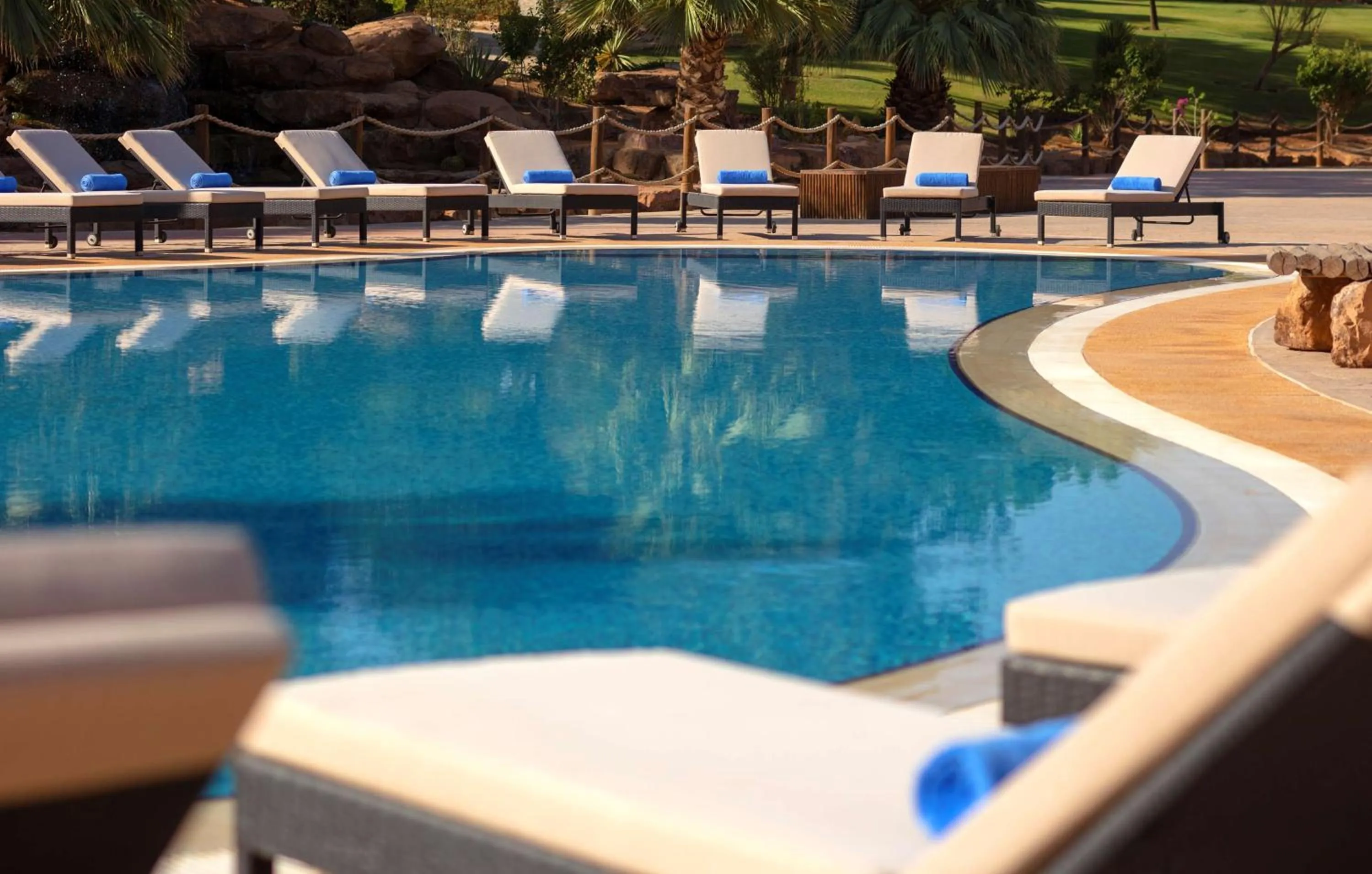 Pool view in Nofa Riyadh, A Radisson Collection Resort