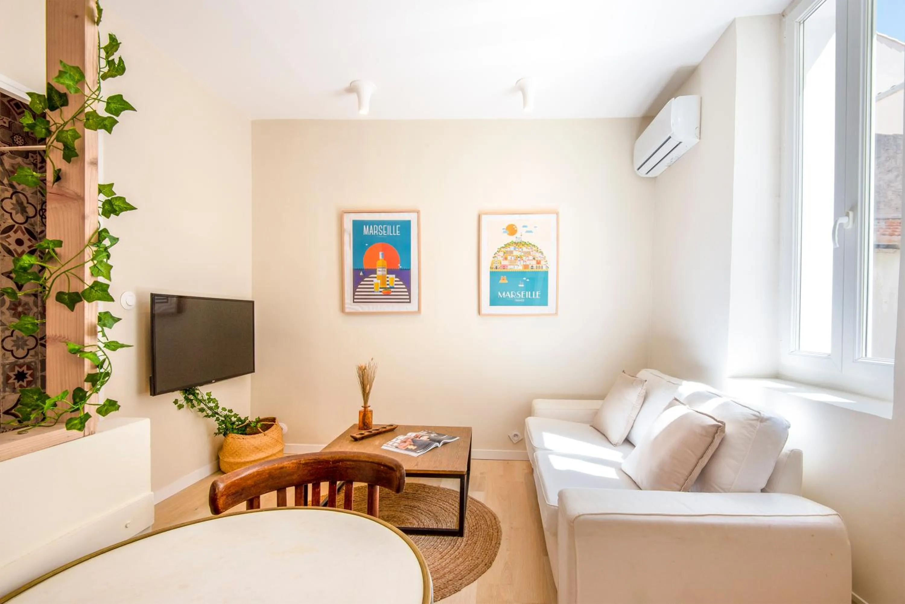 Living room in Paradis d'amour avec terrasse