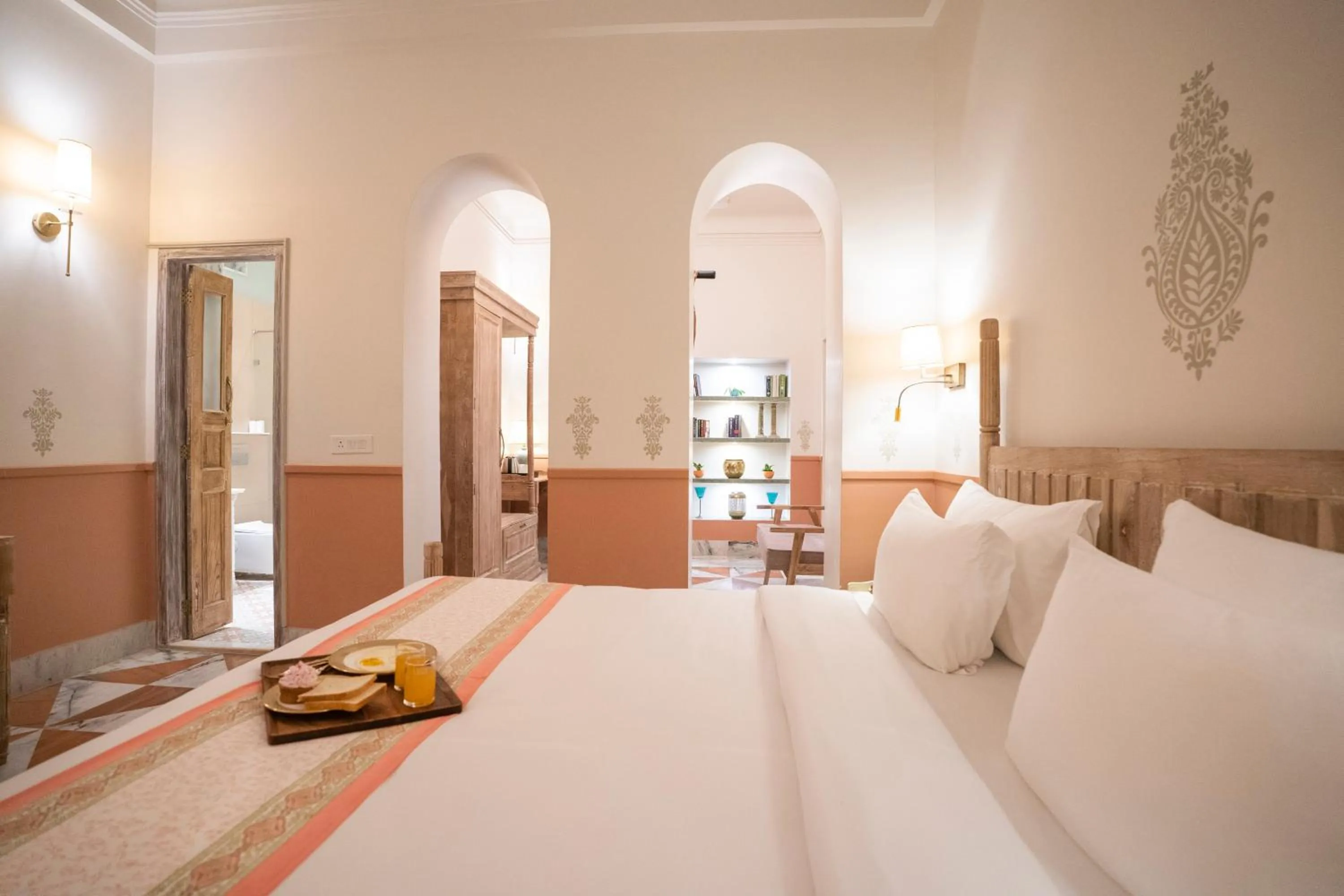 Bed in Dev Mahal - A Boutique Heritage Hotel