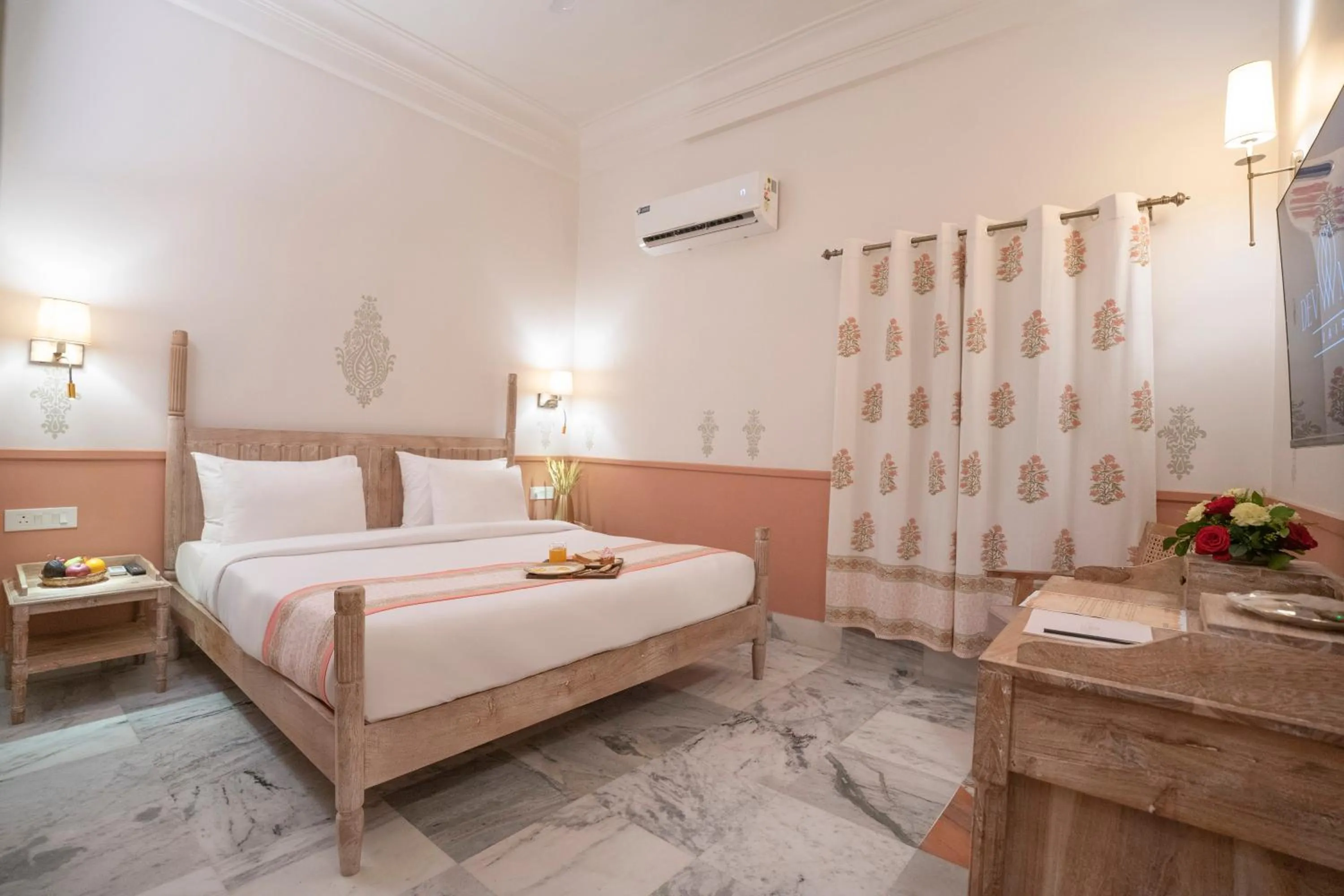 Bed in Dev Mahal - A Boutique Heritage Hotel