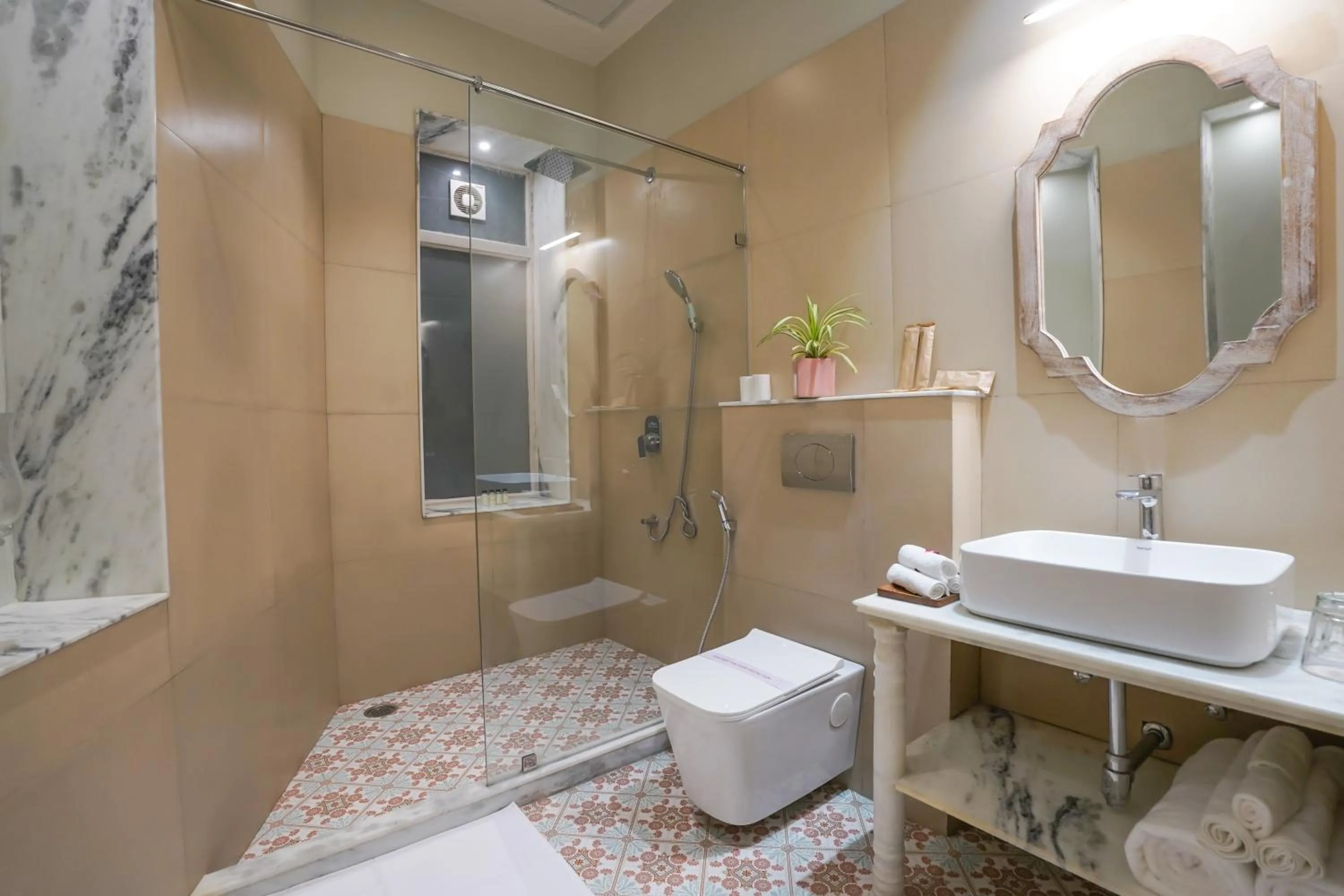 Shower in Dev Mahal - A Boutique Heritage Hotel