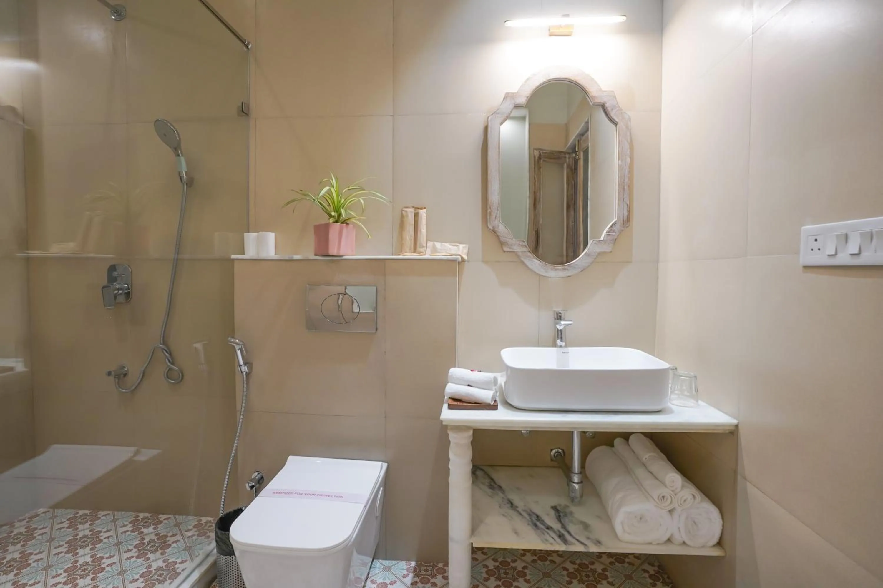 Shower in Dev Mahal - A Boutique Heritage Hotel