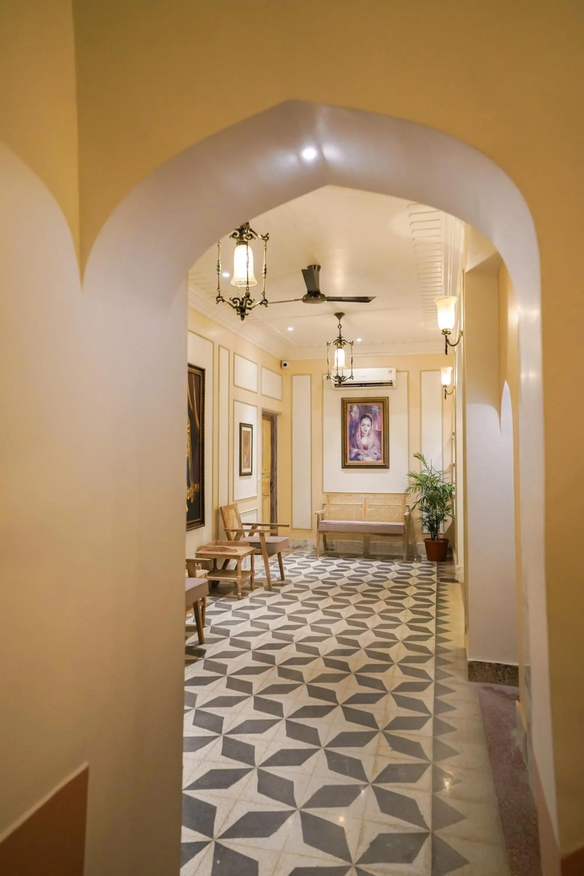 Seating area in Dev Mahal - A Boutique Heritage Hotel