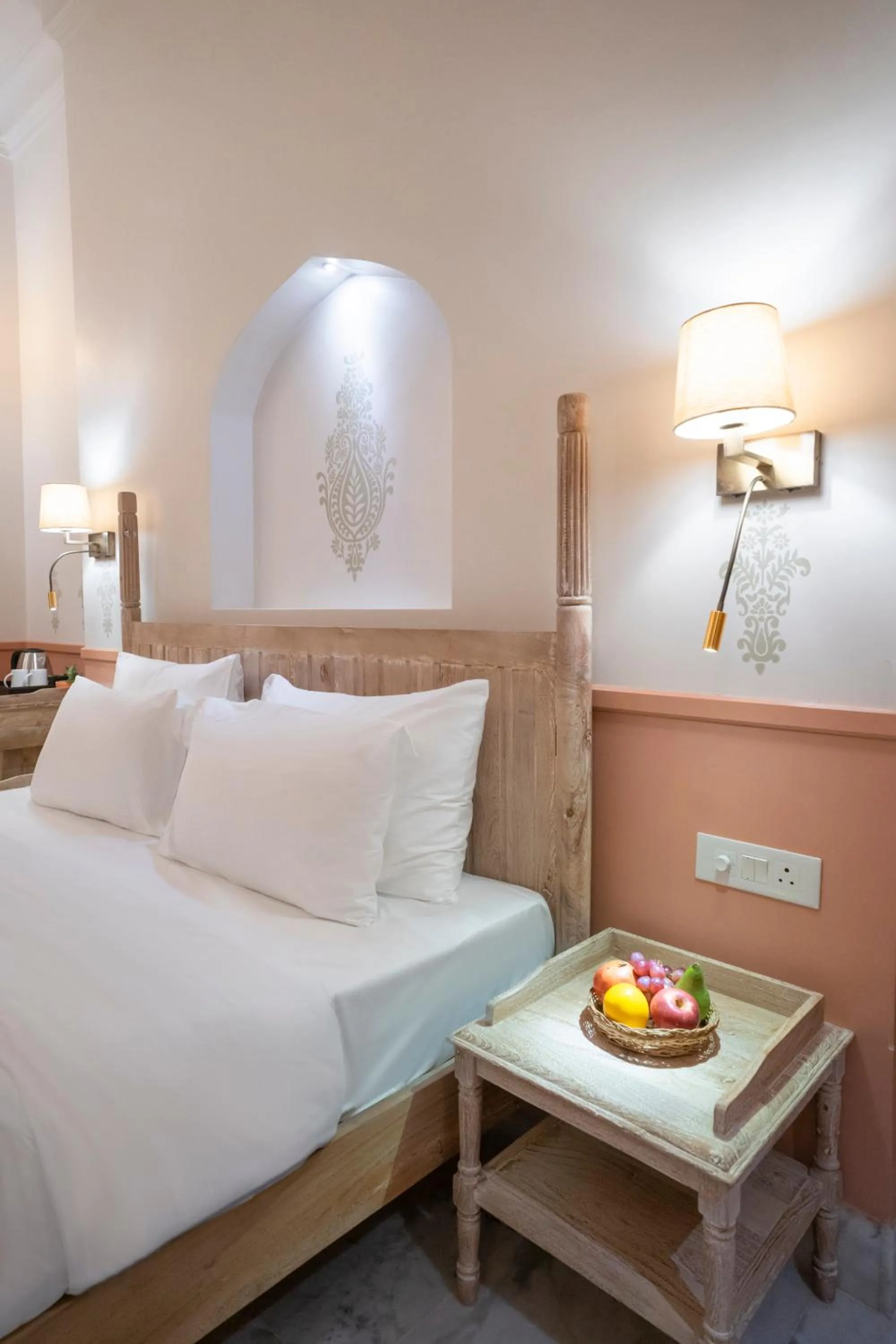 Bed in Dev Mahal - A Boutique Heritage Hotel