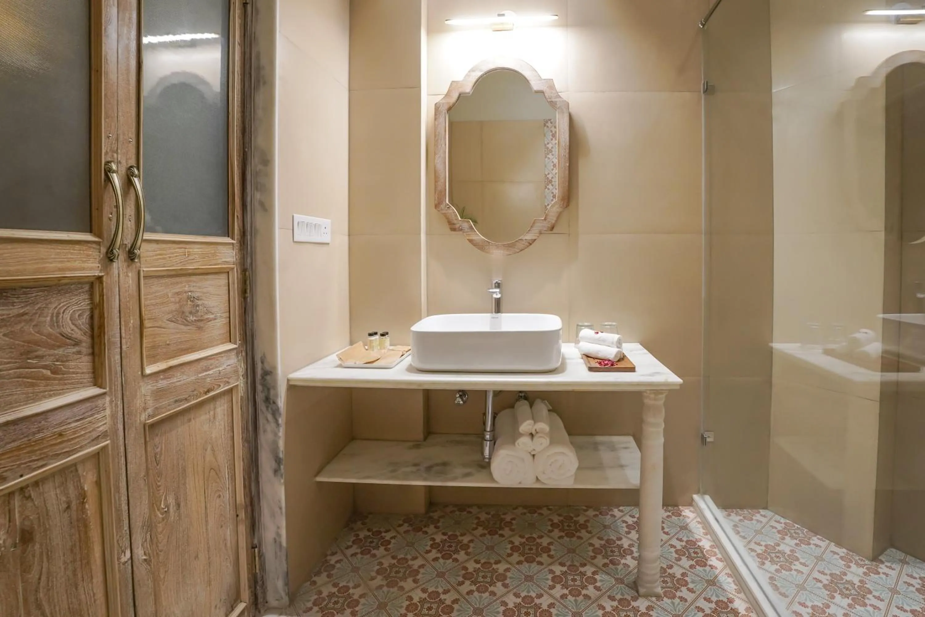 Shower in Dev Mahal - A Boutique Heritage Hotel