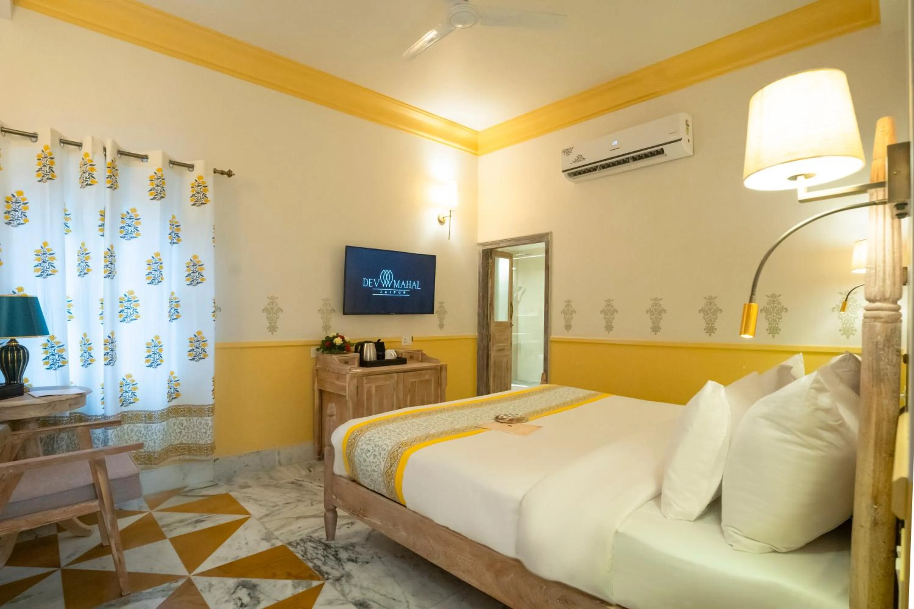 TV and multimedia, Bed in Dev Mahal - A Boutique Heritage Hotel