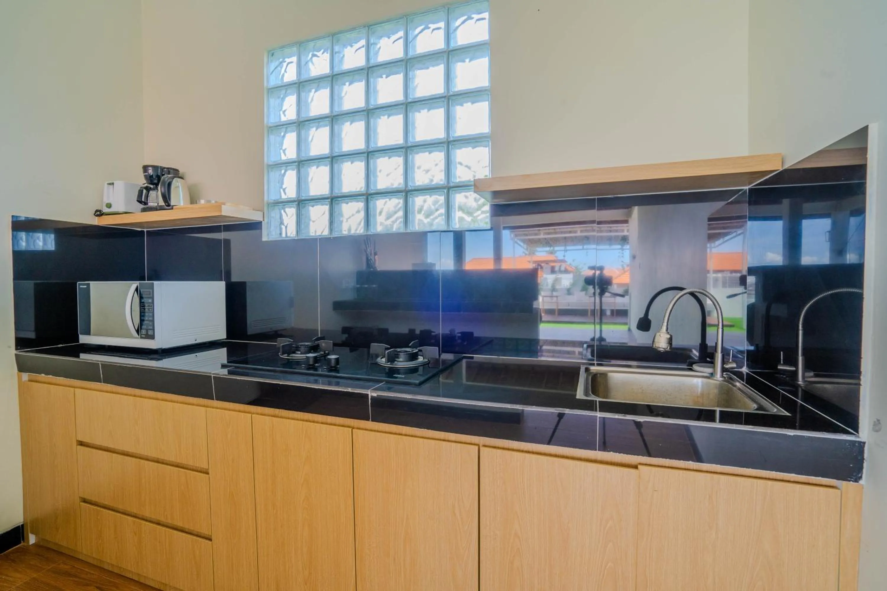 kitchen in Bagas Bagus Guesthouse