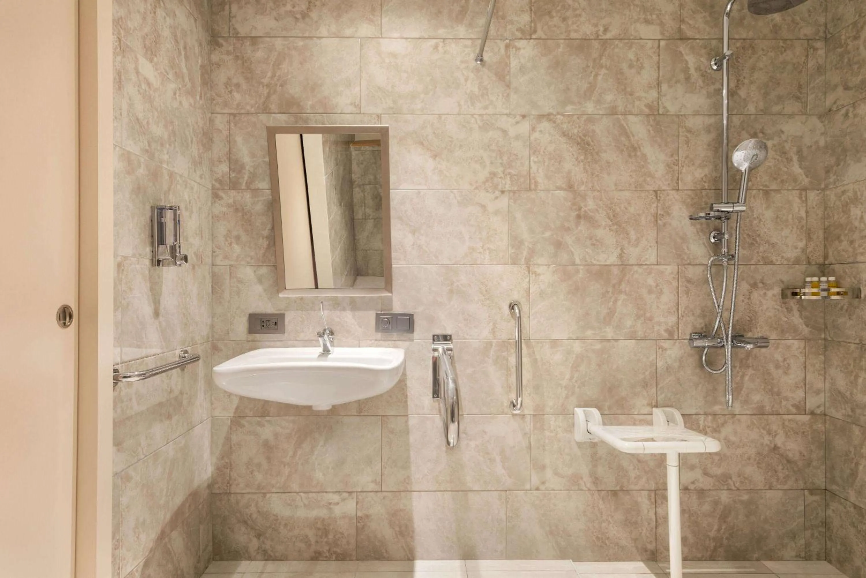 Shower in Ramada Encore by Wyndham Zomin