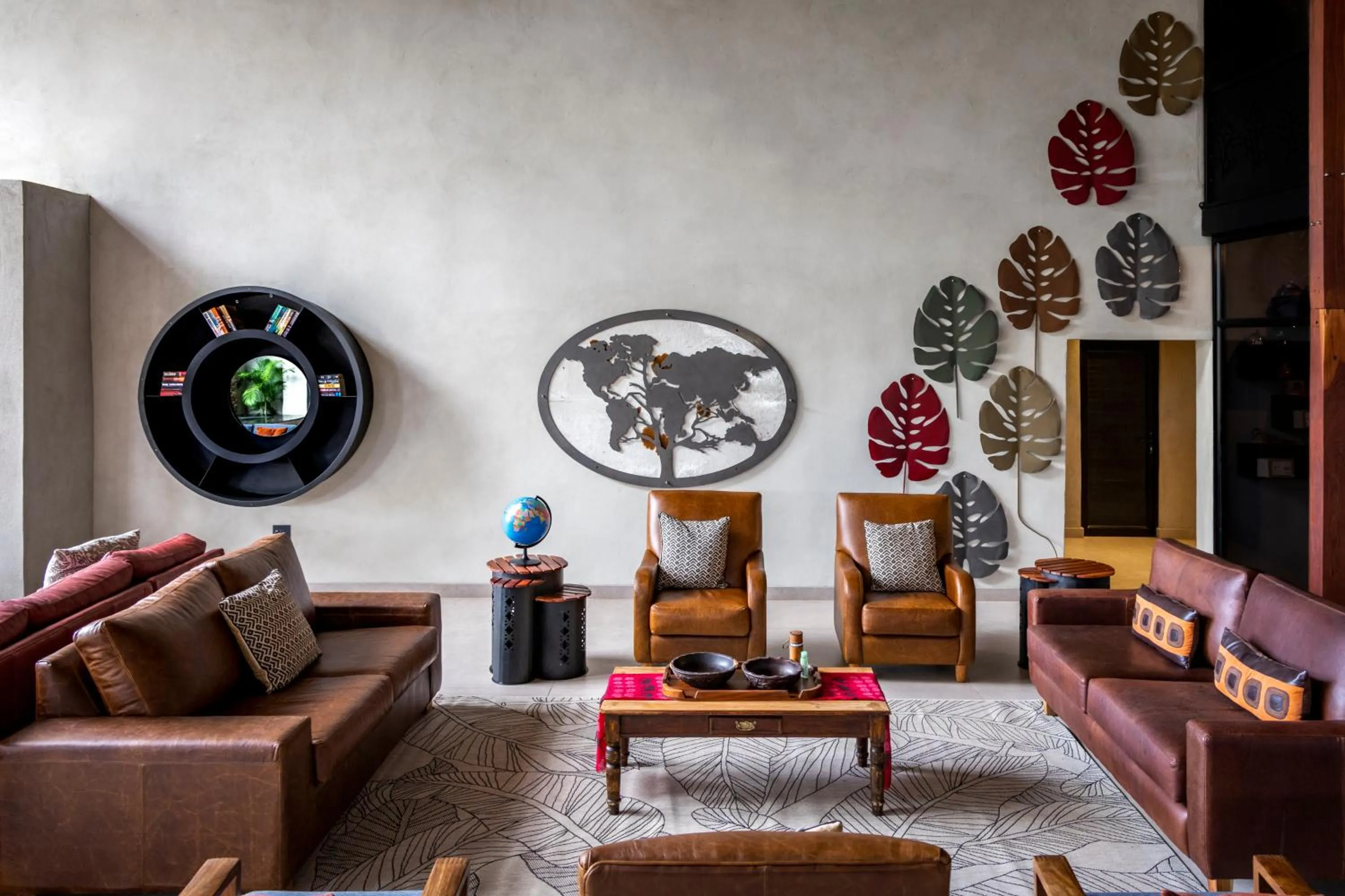 Living room in Chobe River Lodge