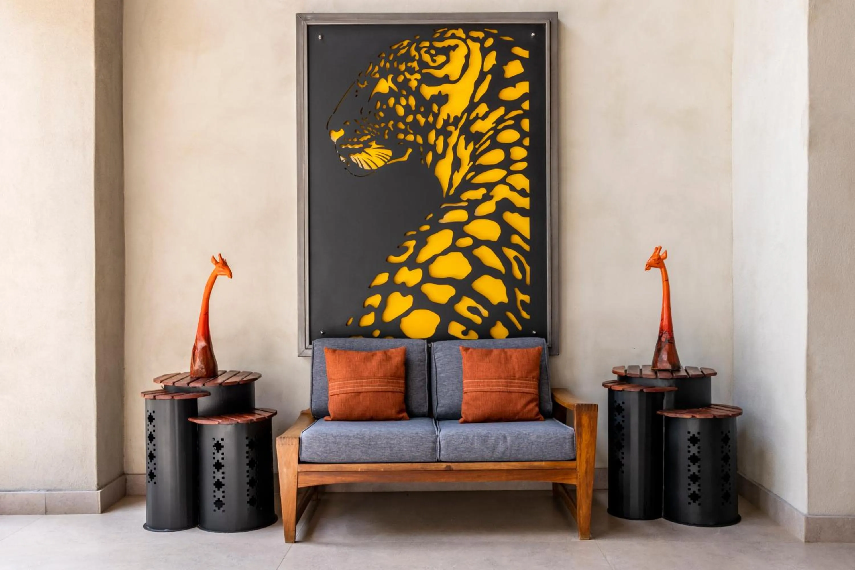 Living room in Chobe River Lodge