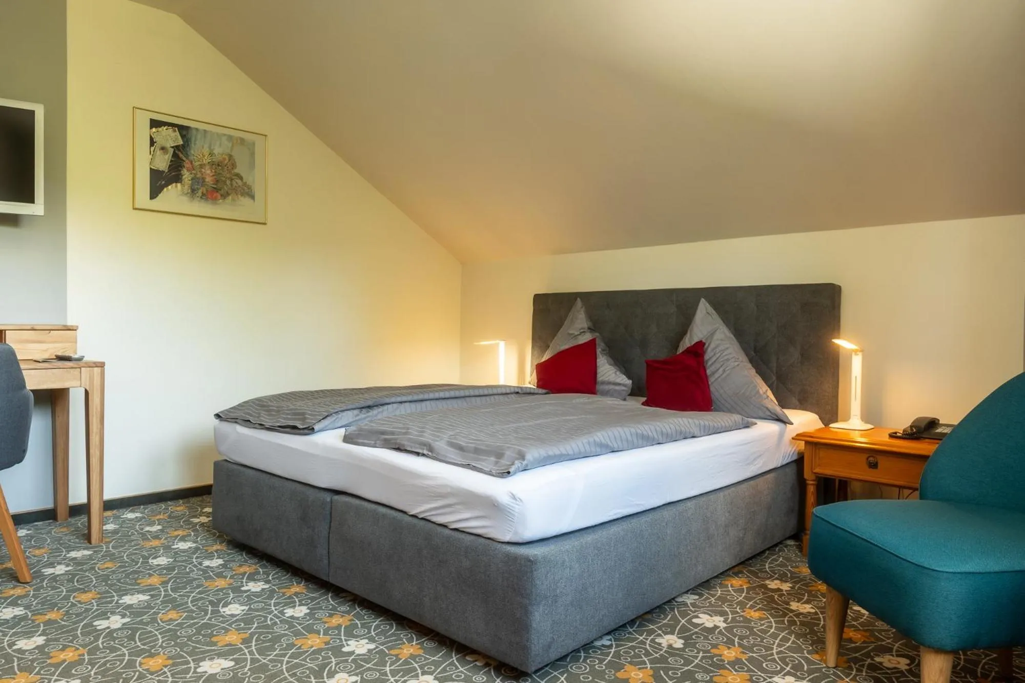 Bed in Hotel Restaurant Ancho