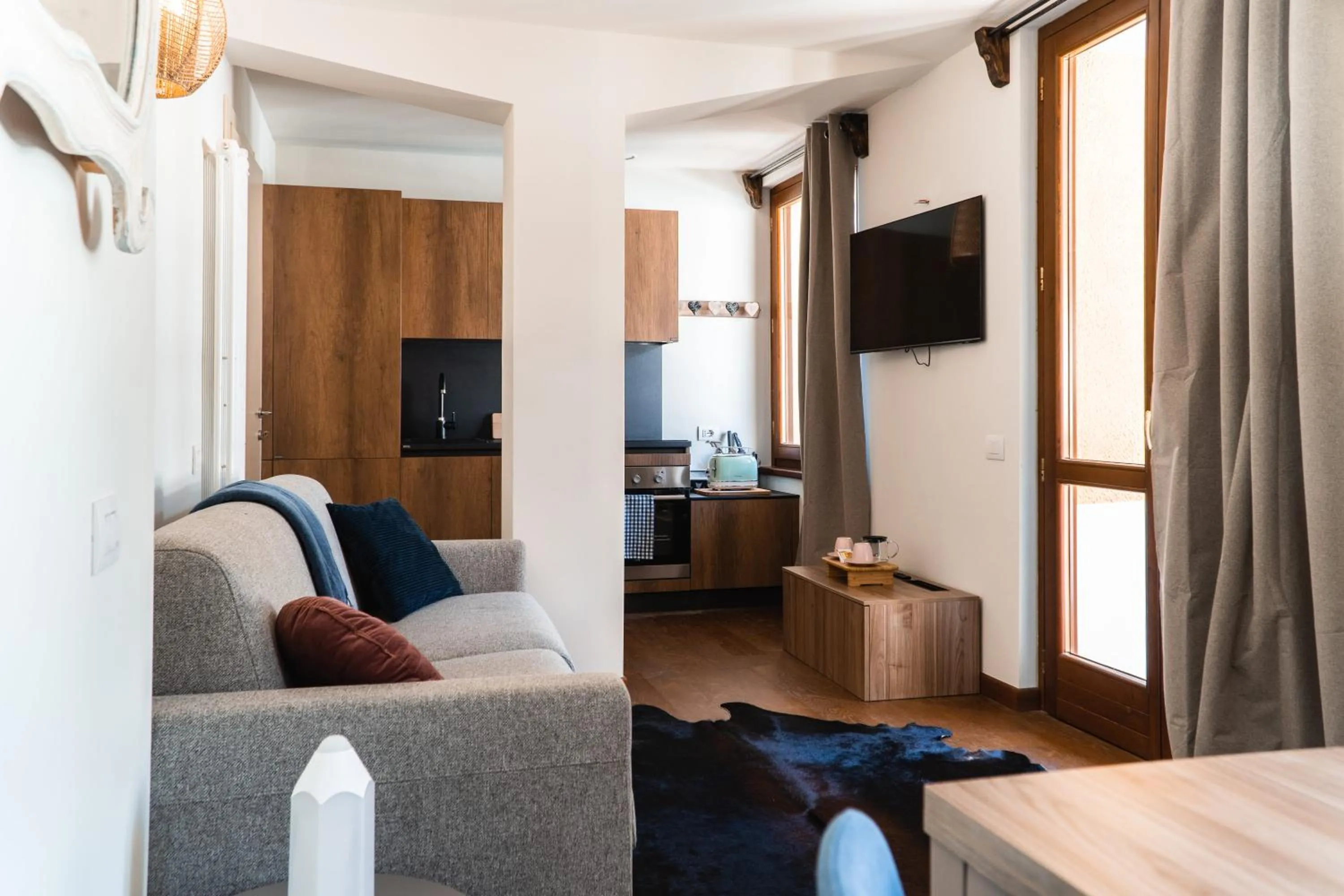 Living room in Maison Poluc hotel apartments