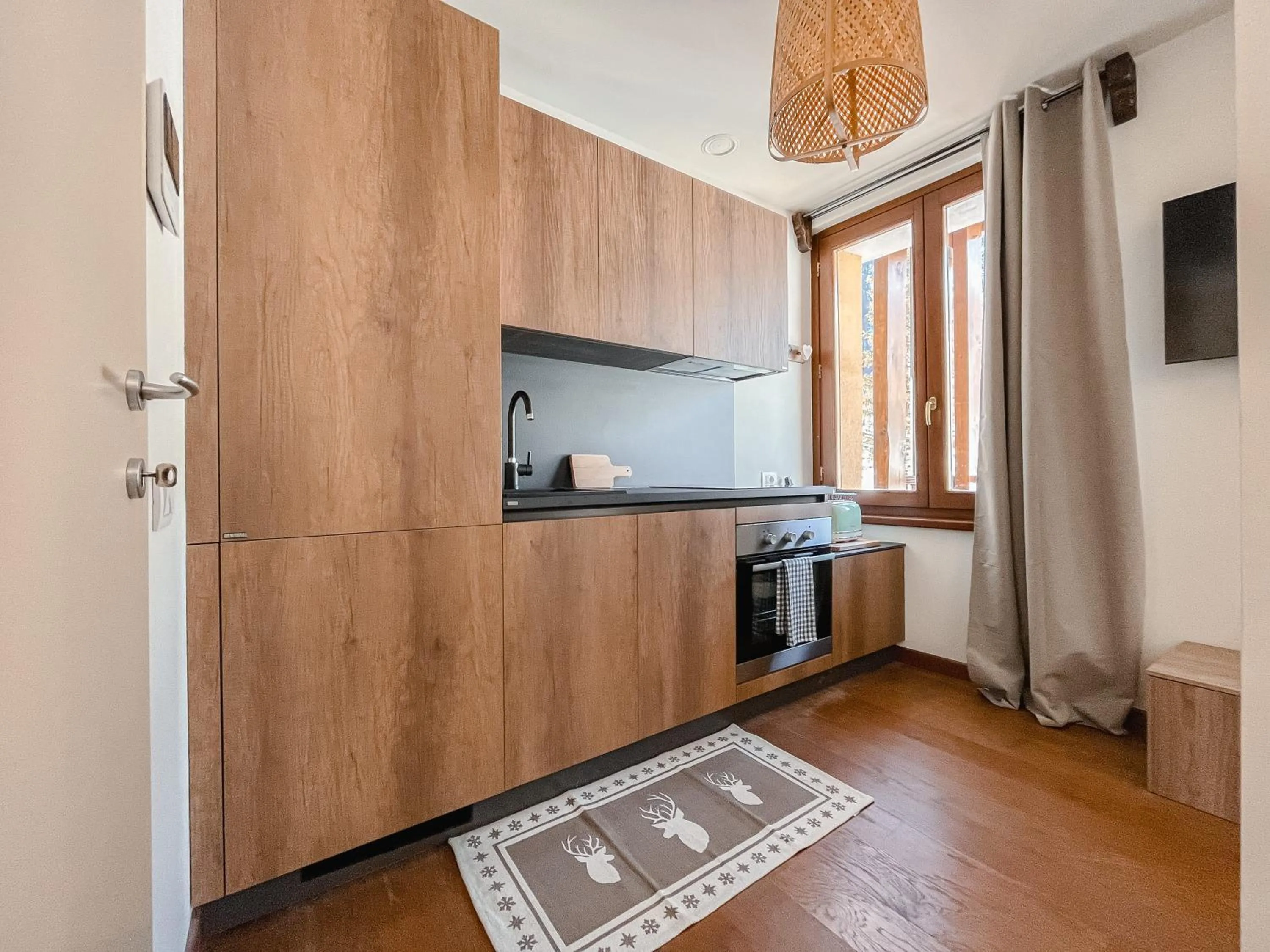 Kitchen or kitchenette in Maison Poluc hotel apartments