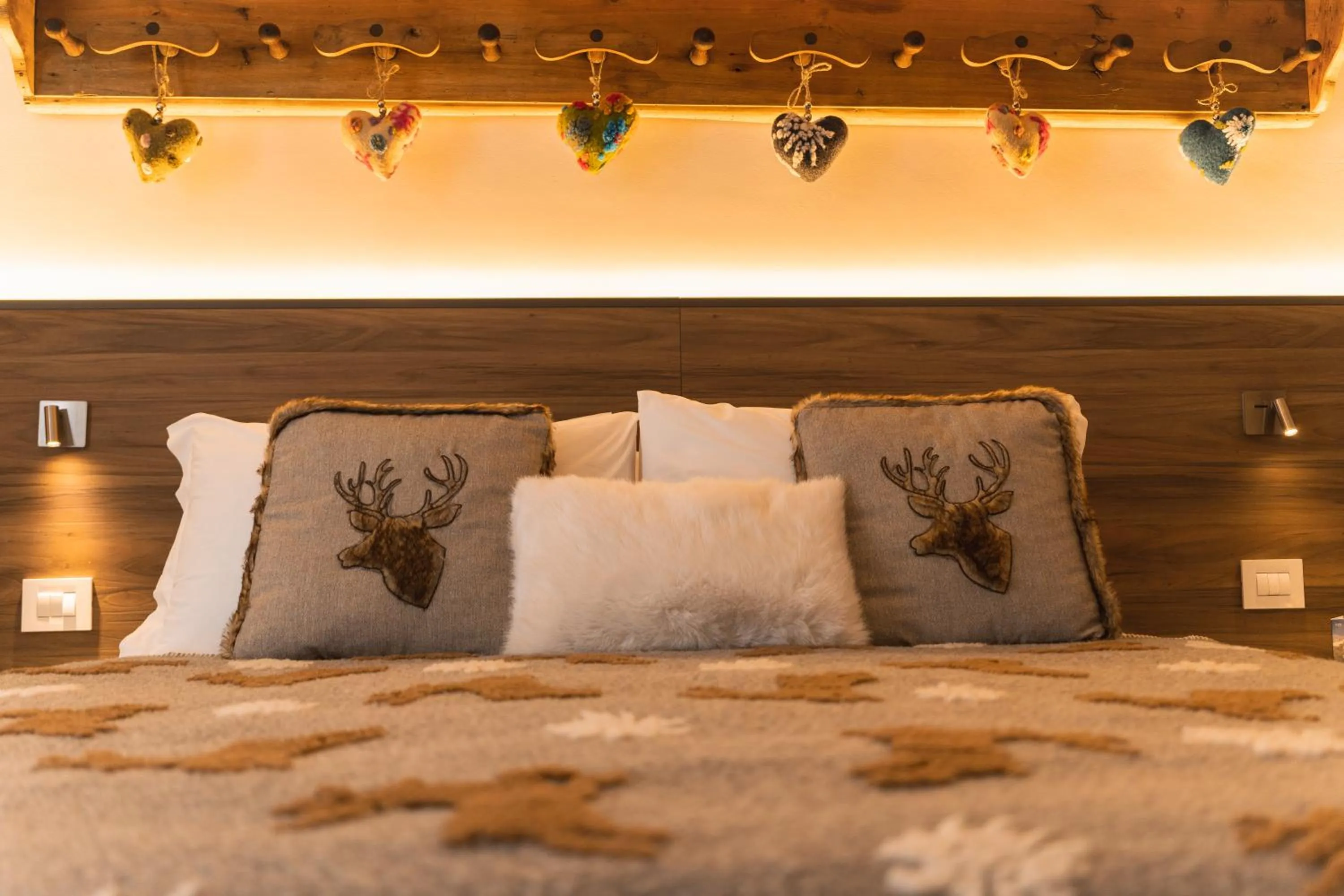 Bed in Maison Poluc hotel apartments