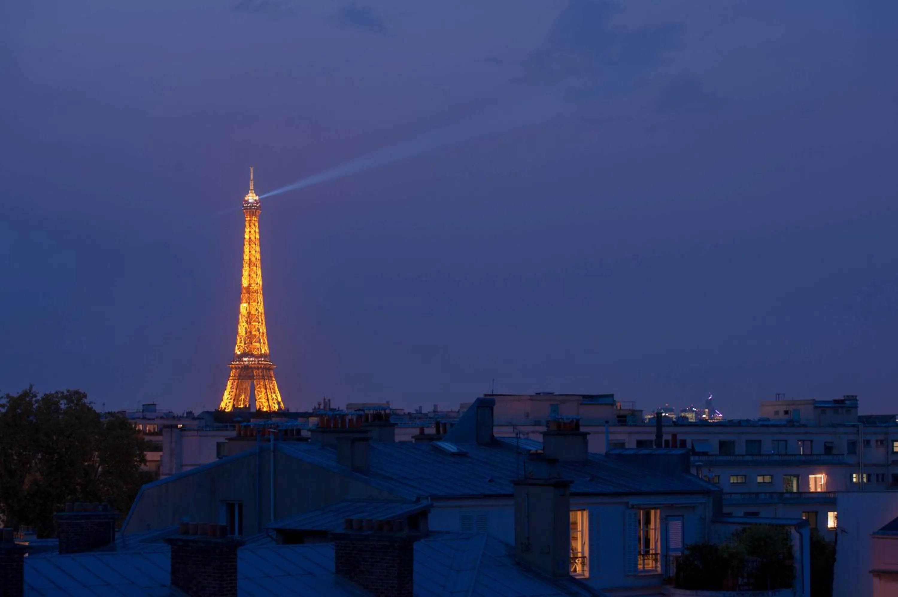 Eiffel Tower view terrace Saint Germain des Pres