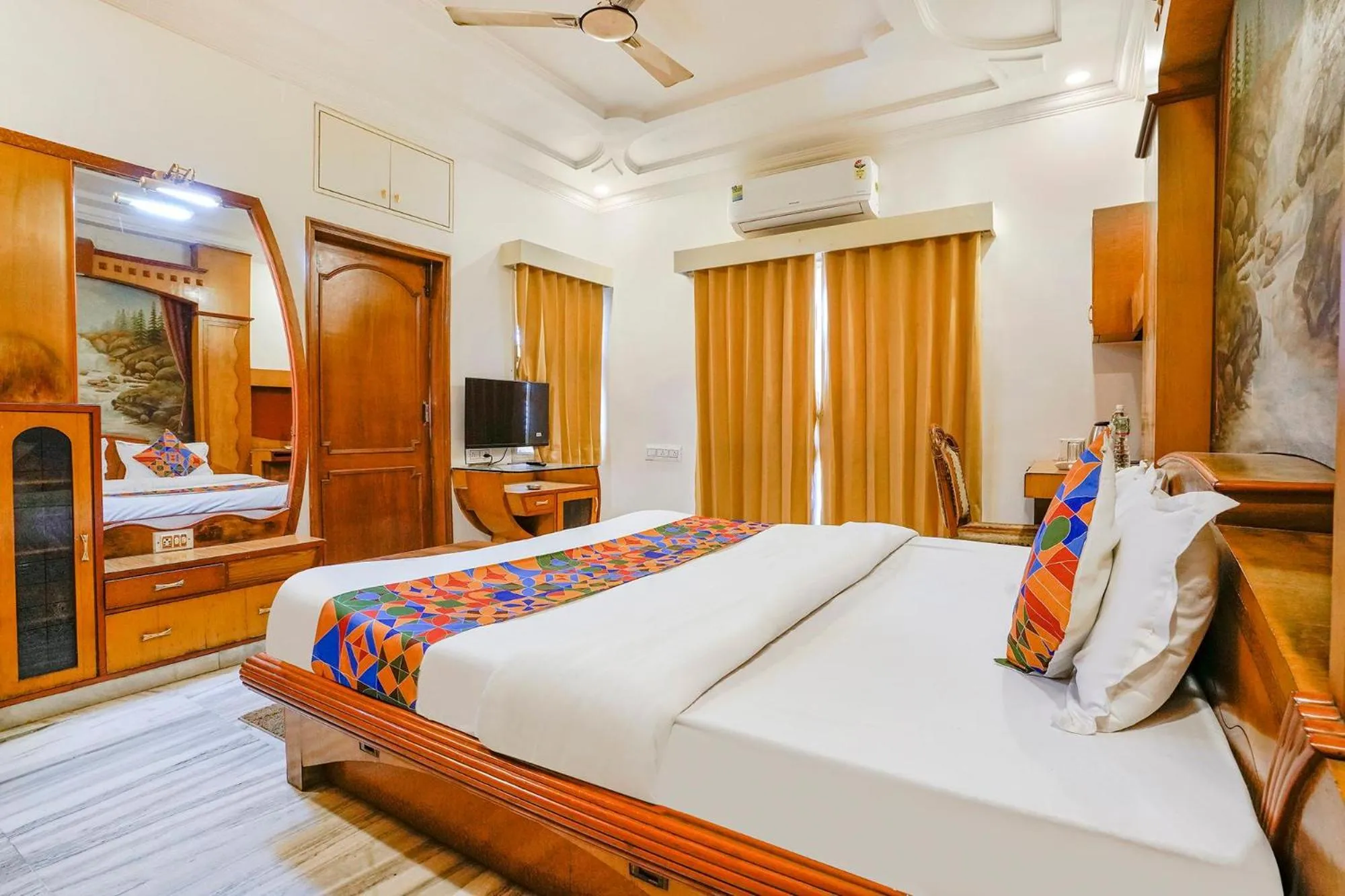 Bed in FabHotel Rest & Peace