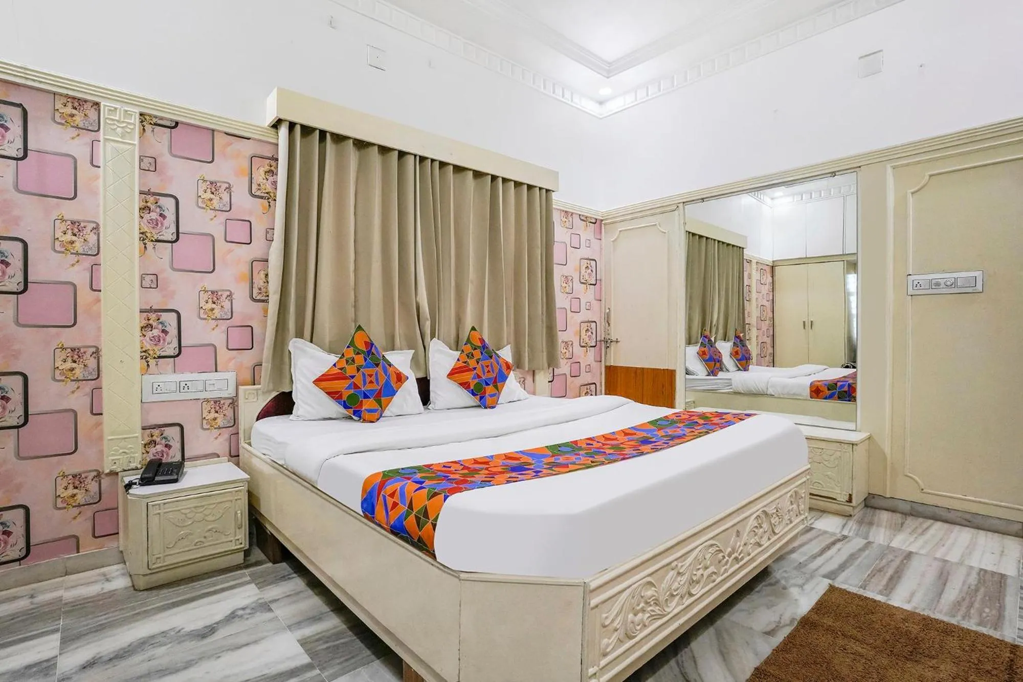 Bed in FabHotel Rest & Peace