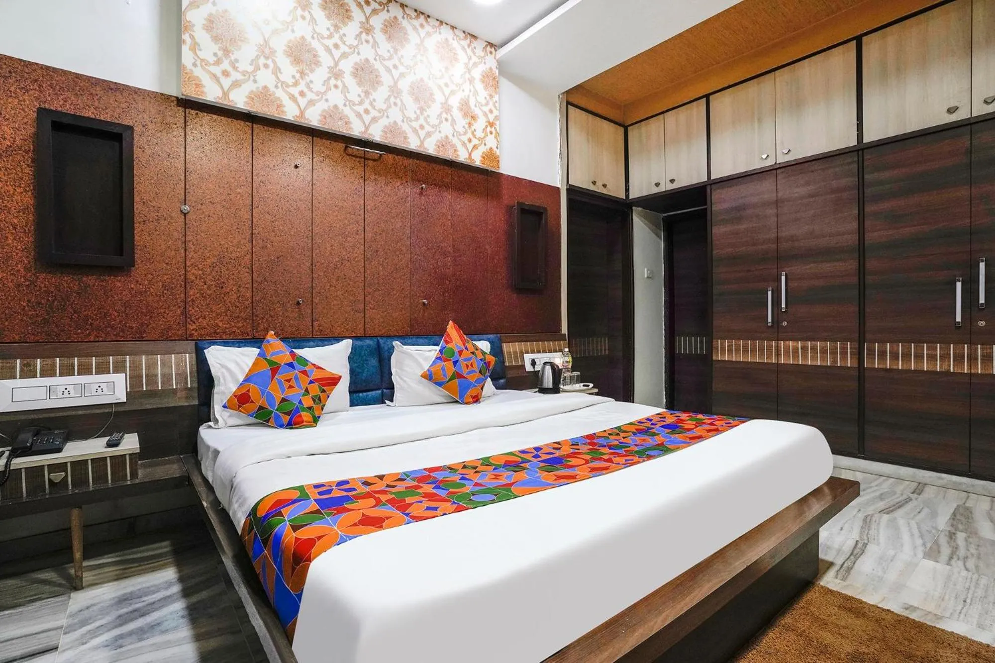 Bed in FabHotel Rest & Peace