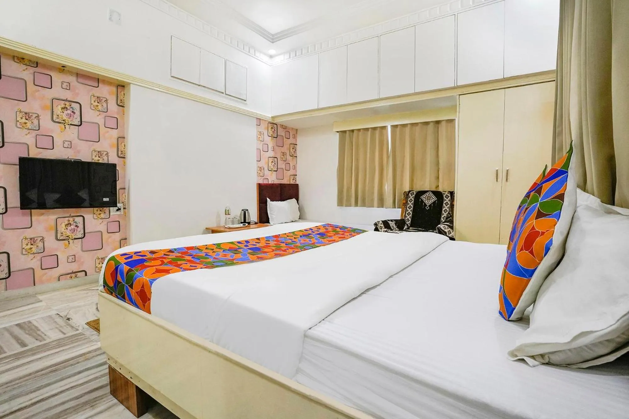 Bed in FabHotel Rest & Peace