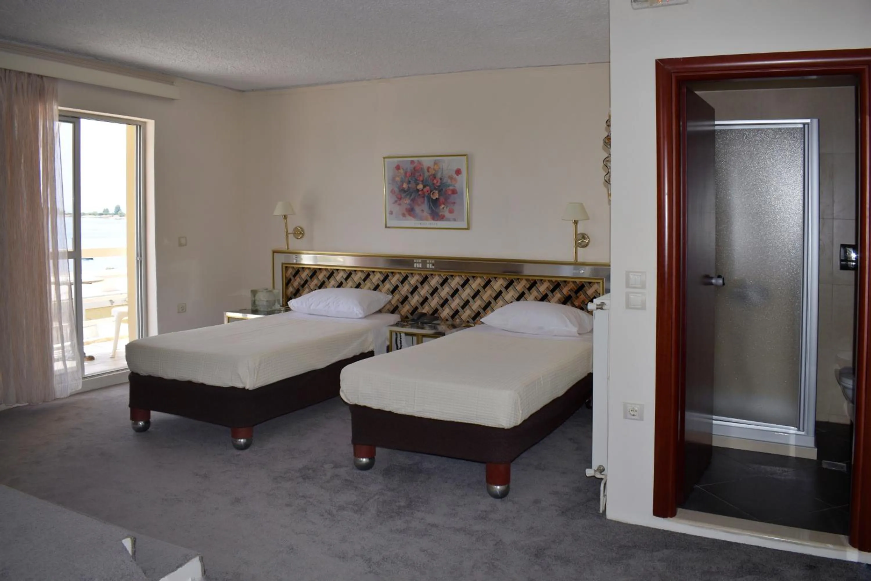 Bedroom, Bed in Hotel Theoxenia