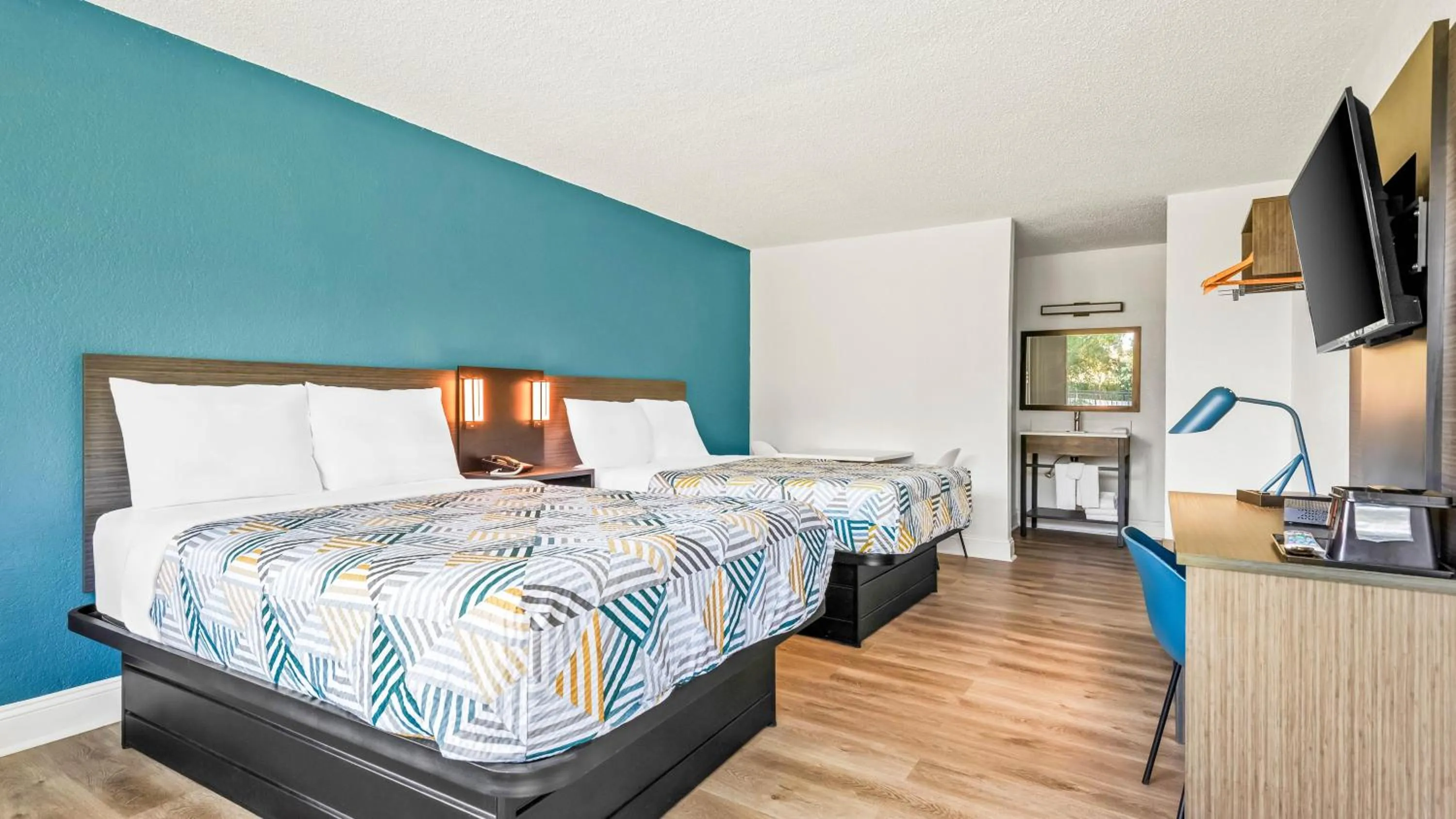 Bedroom, Bed in Motel 6 Hammond, LA – I 12 – I 55