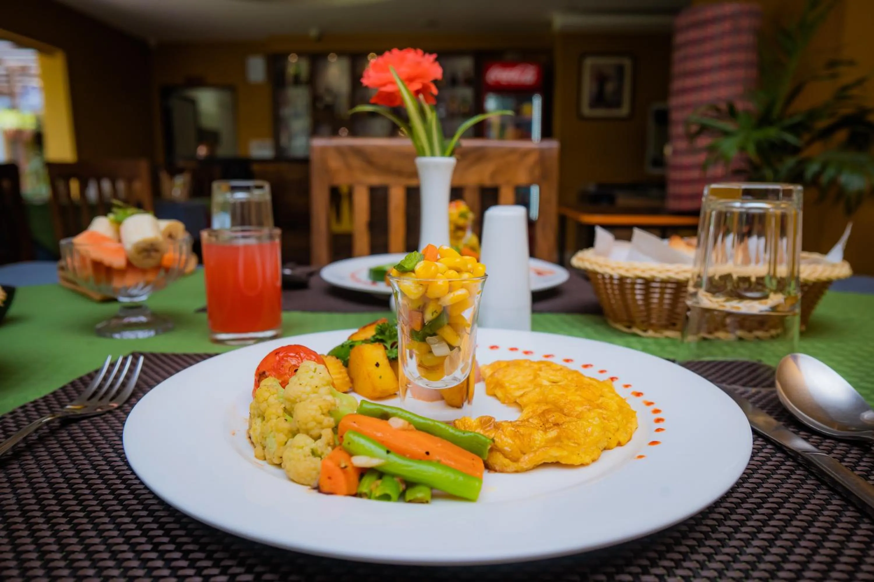Breakfast in Hotel Crown Himalayas