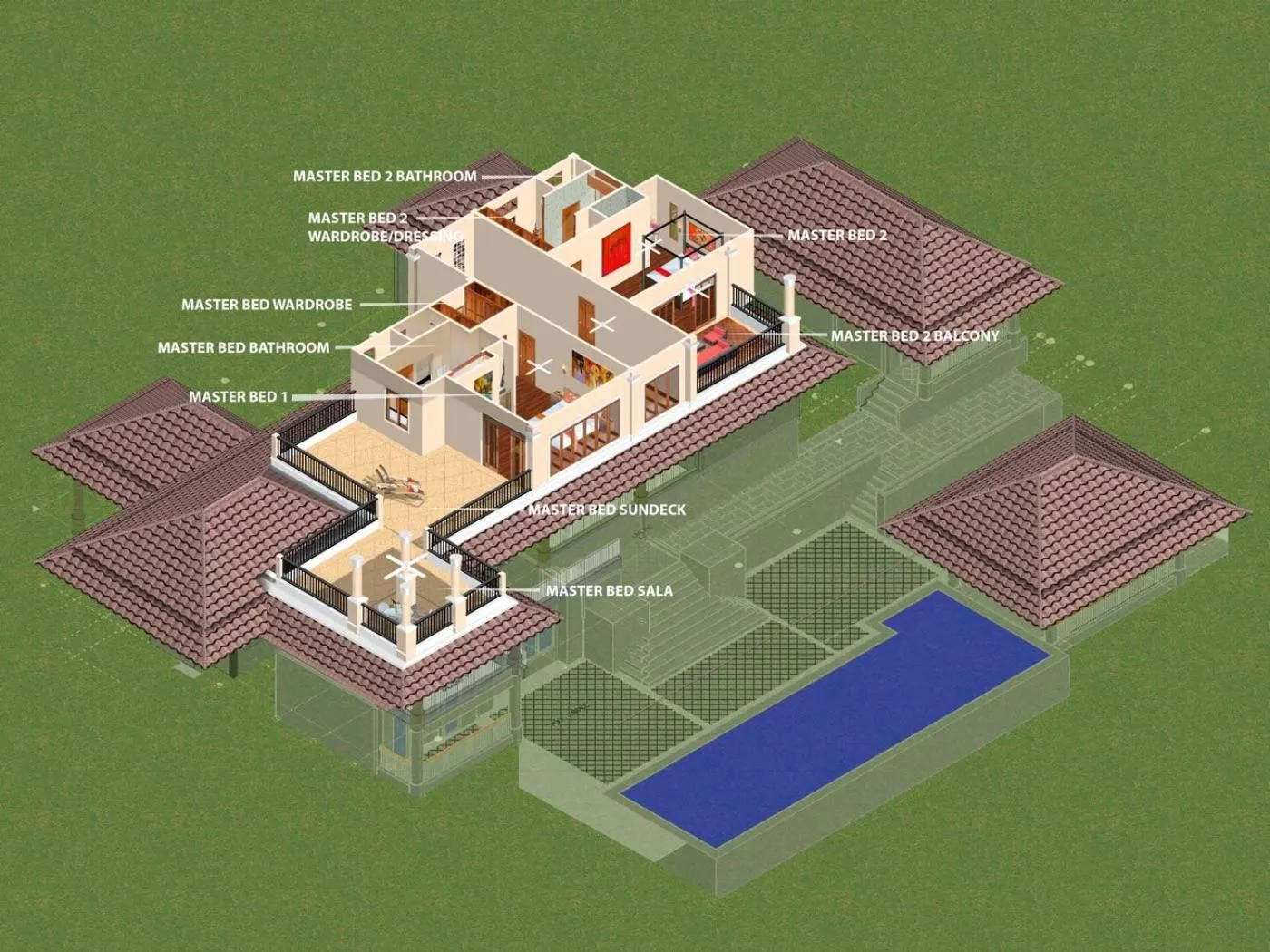 Floor plan in Villa Oriole