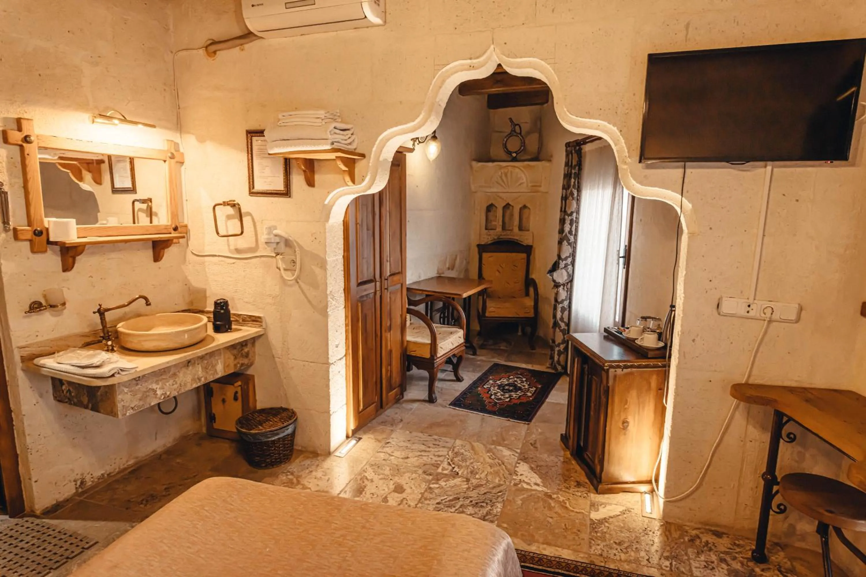 Seating area in Hanzade Cappadocia
