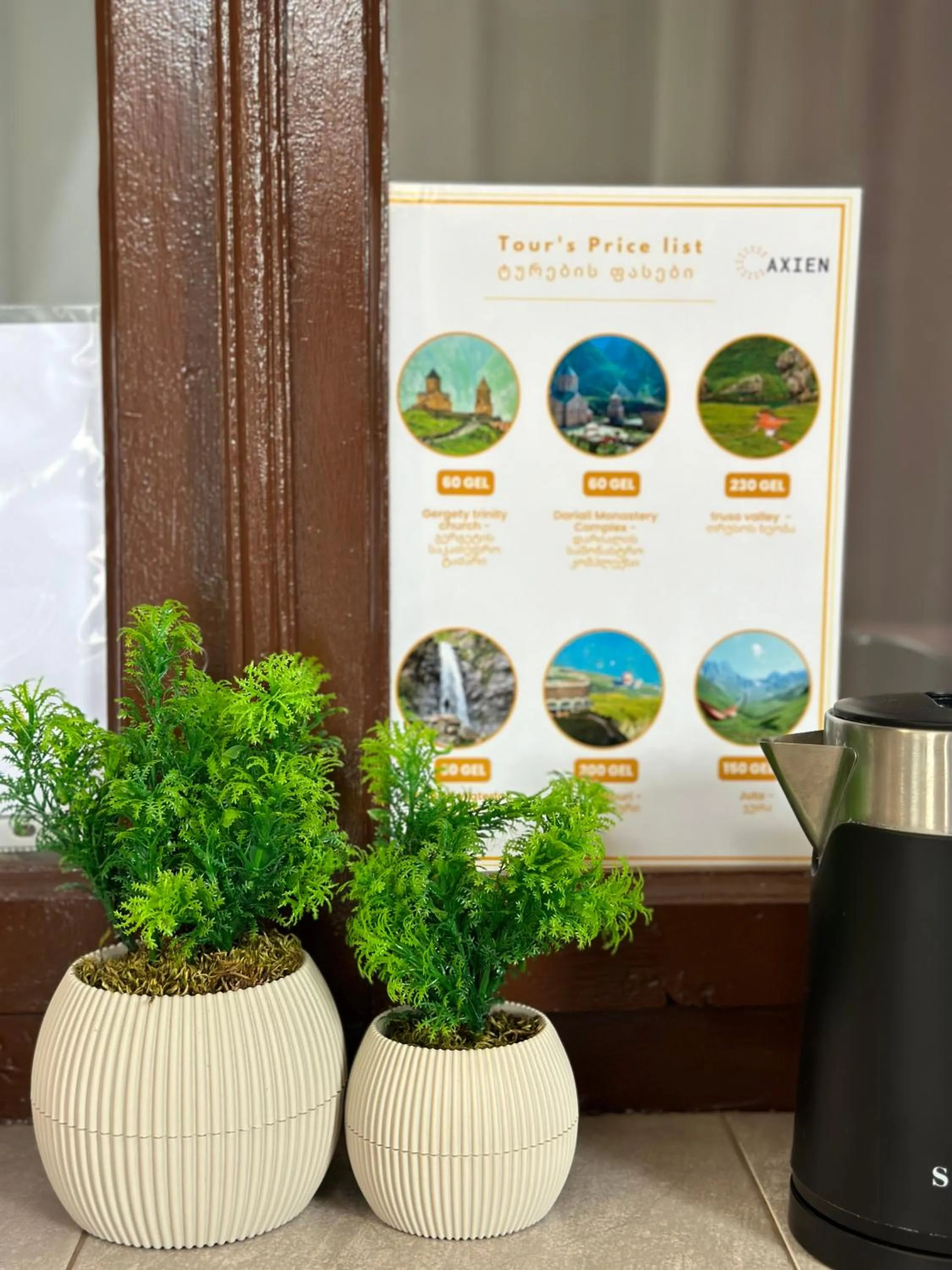 kitchen in Meshia Apartment