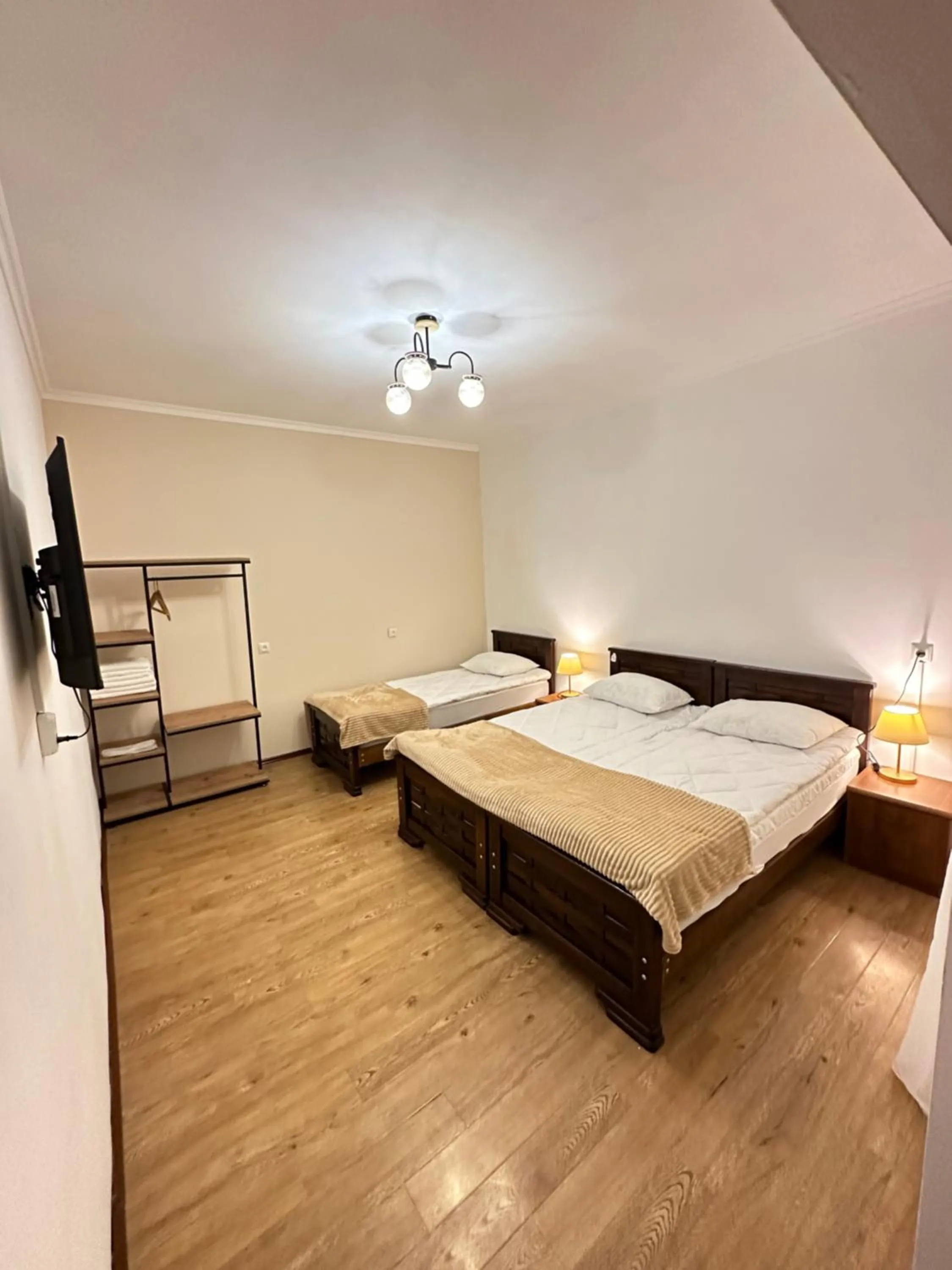 TV and multimedia, Bed in Meshia Apartment