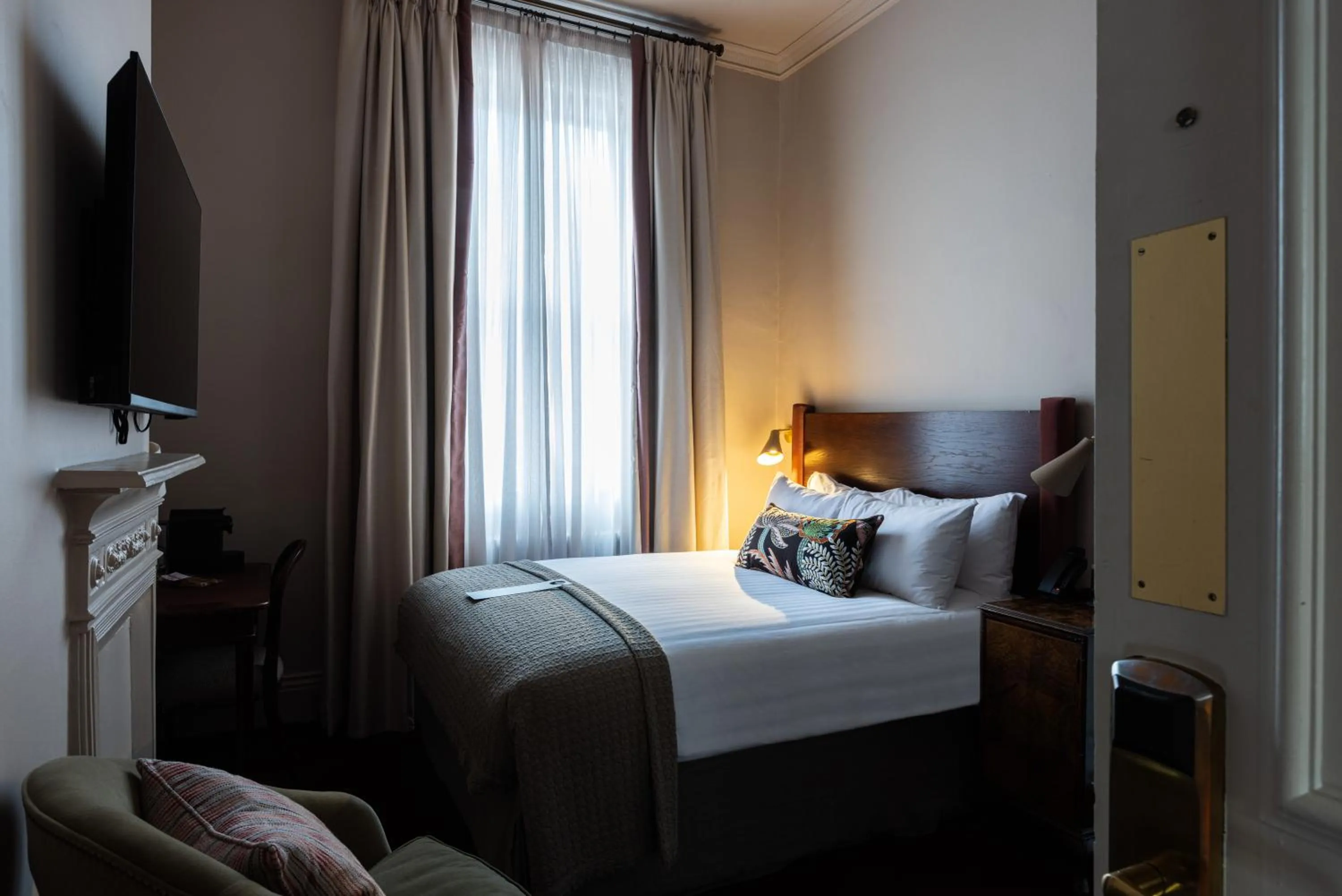 Bed in The White Hart Hotel Lincoln