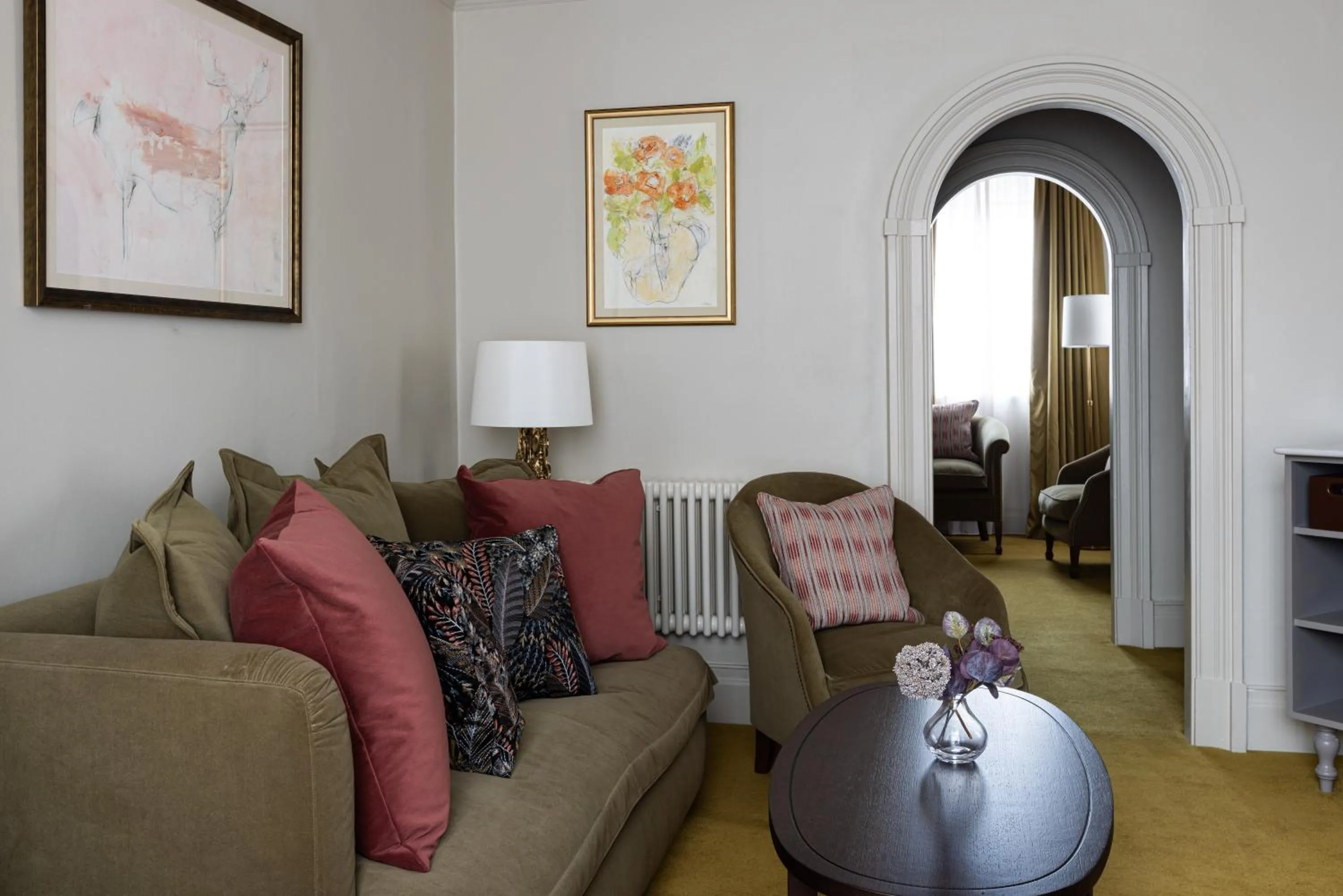 Living room in The White Hart Hotel Lincoln