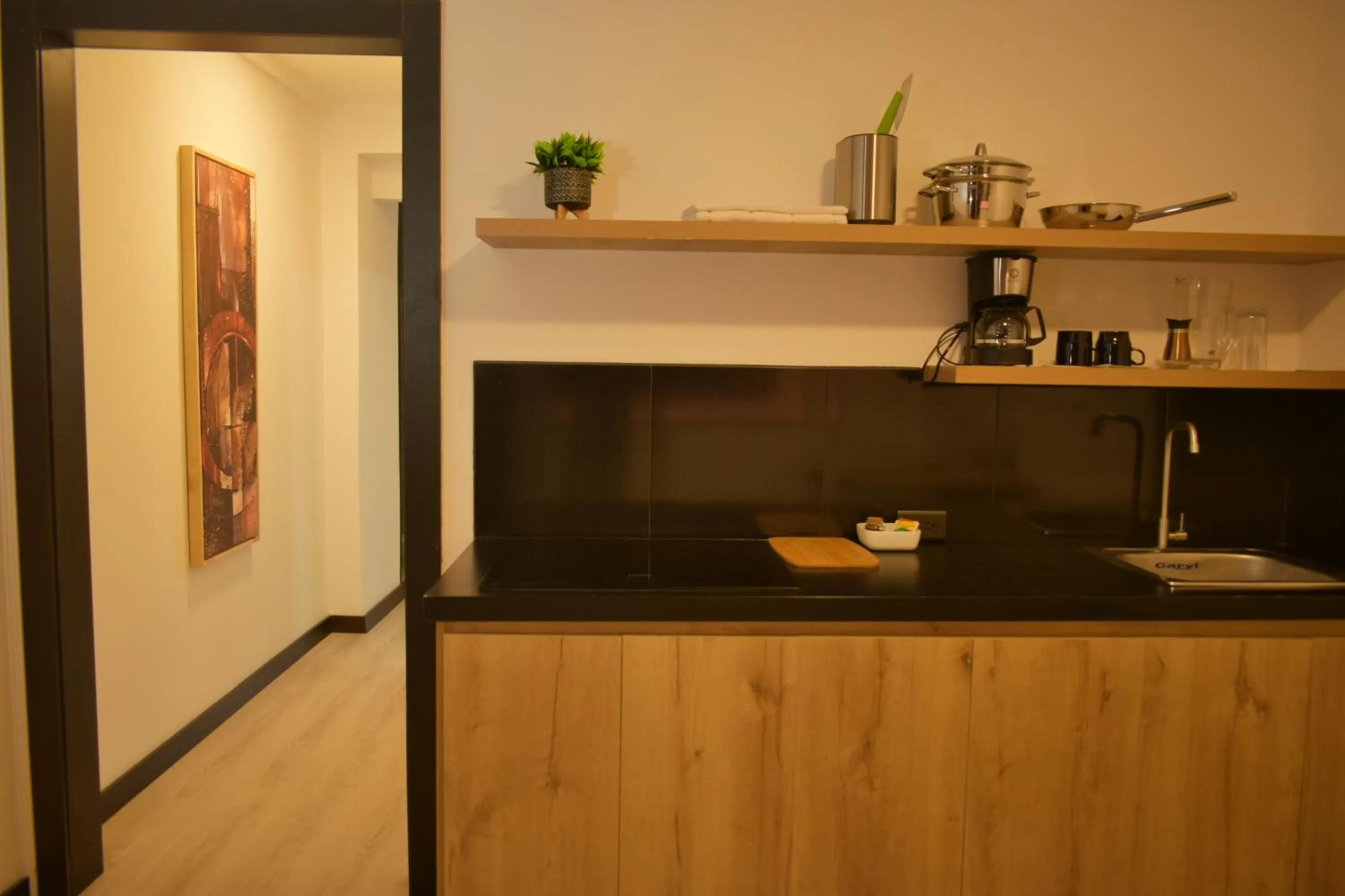 Kitchen or kitchenette in Hotel Vaway