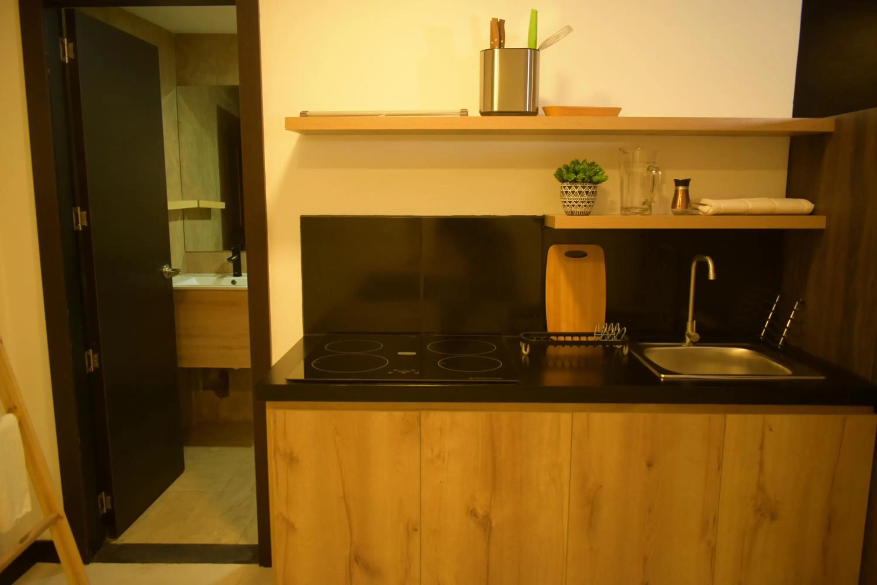 Kitchen or kitchenette in Hotel Vaway